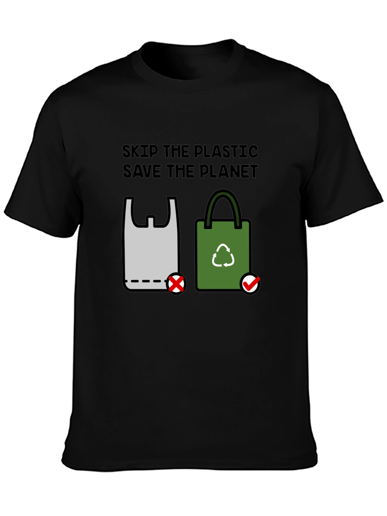 Eco-Friendly Skip Plastic Graphic Tee