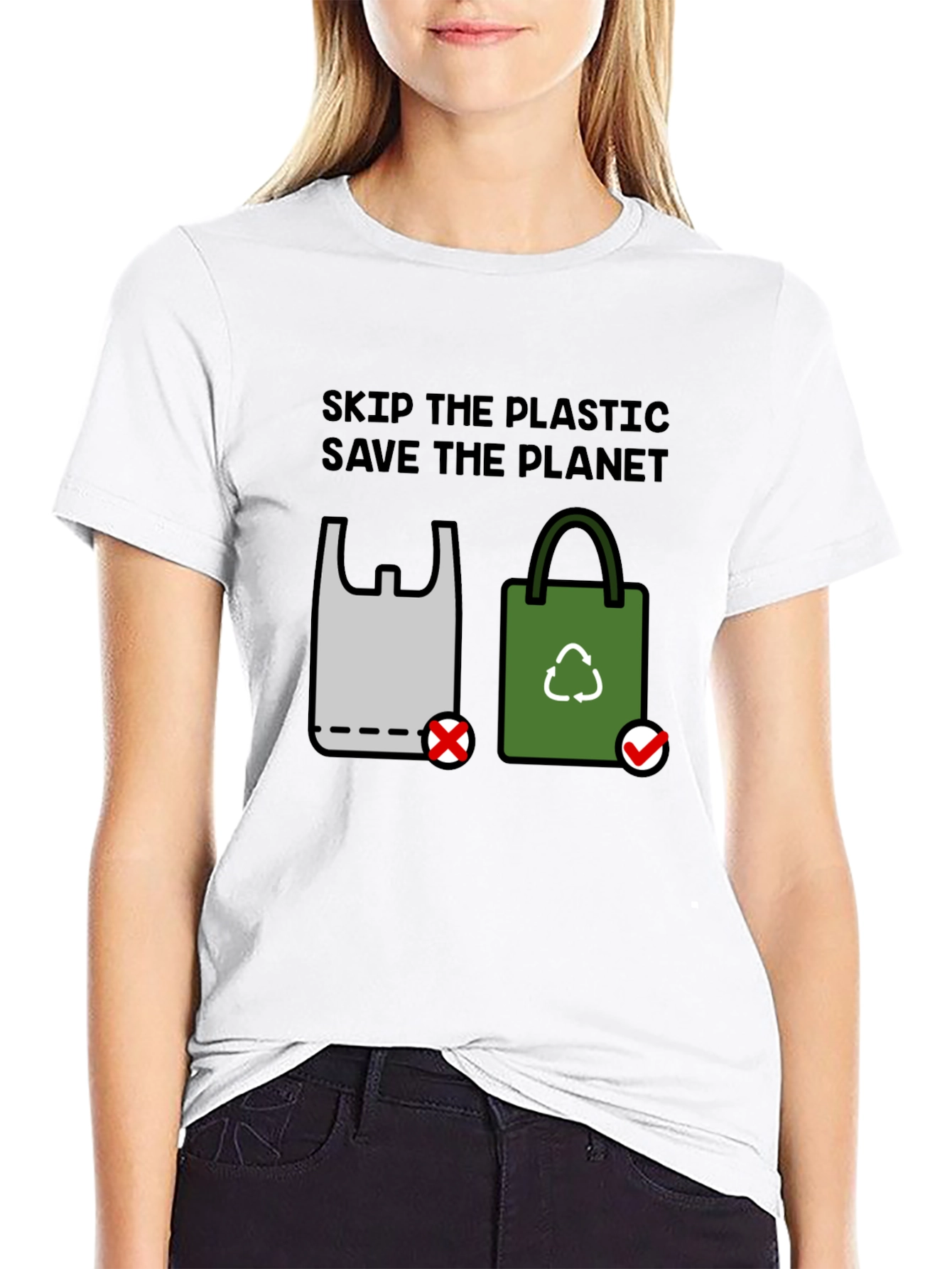 Eco-Friendly Skip Plastic Graphic Tee