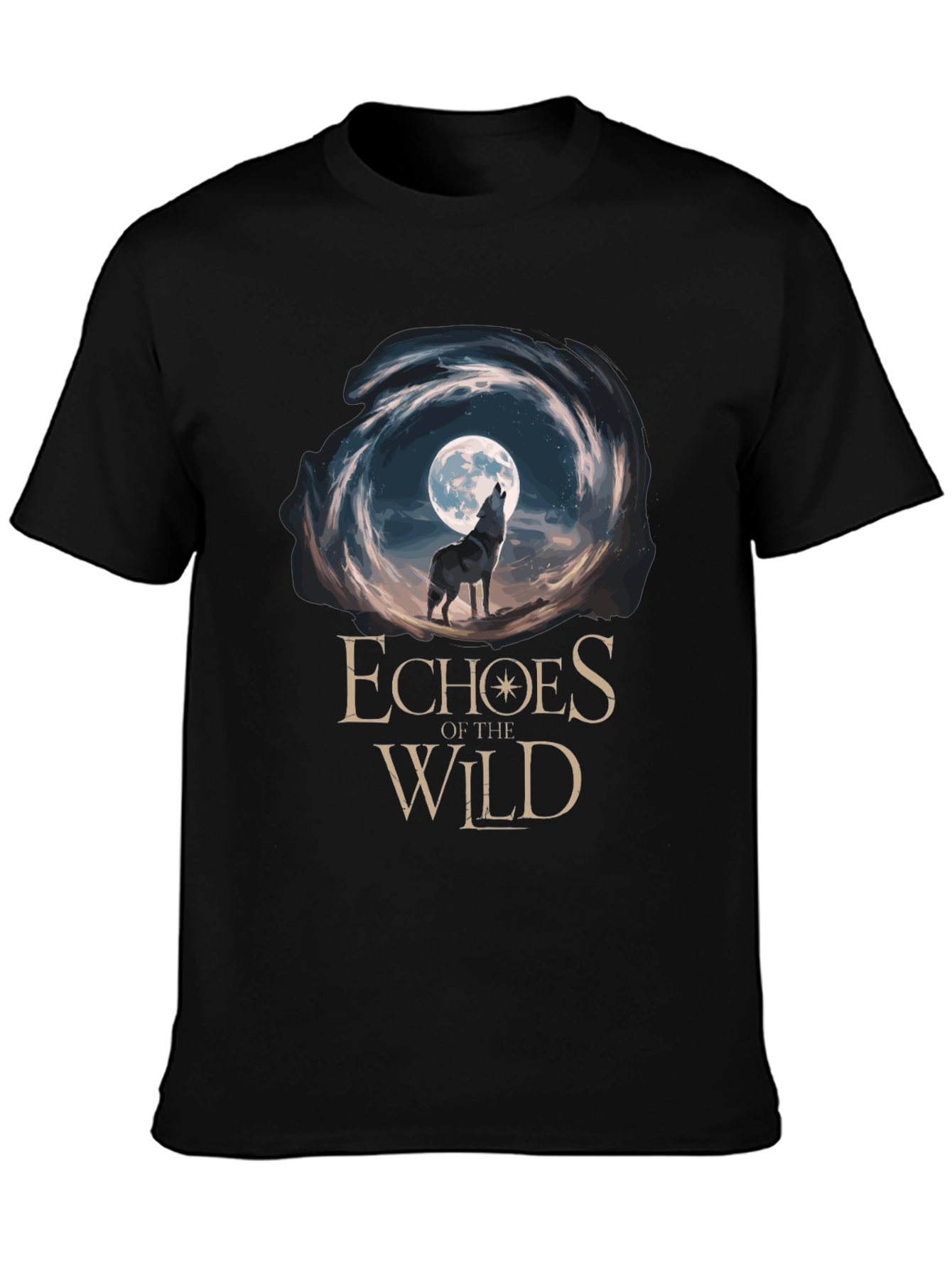 Echoes of the Wild Wolf Moon Graphic Tee