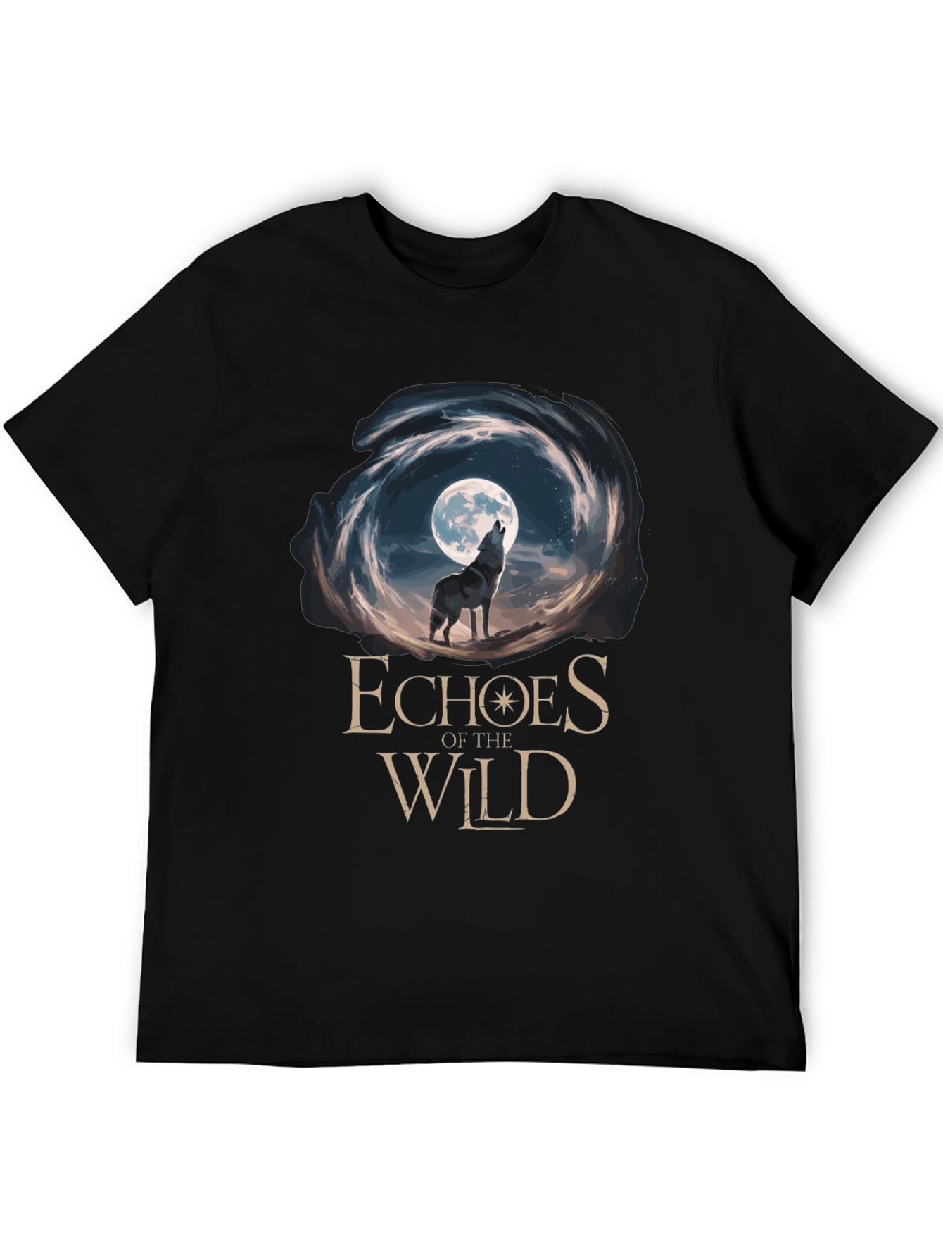 Echoes of the Wild Wolf Moon Graphic Tee