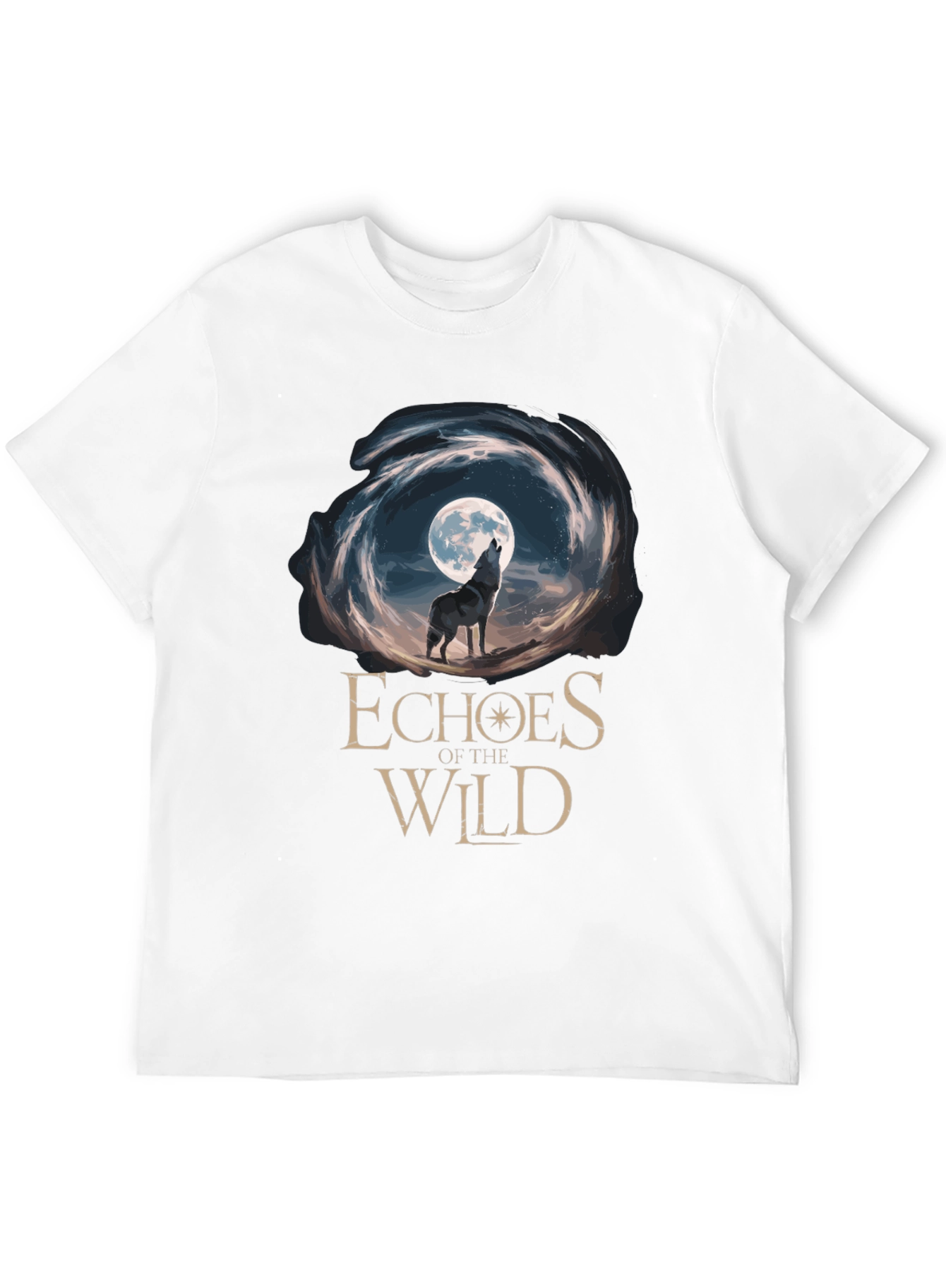 Echoes of the Wild Wolf Moon Graphic Tee