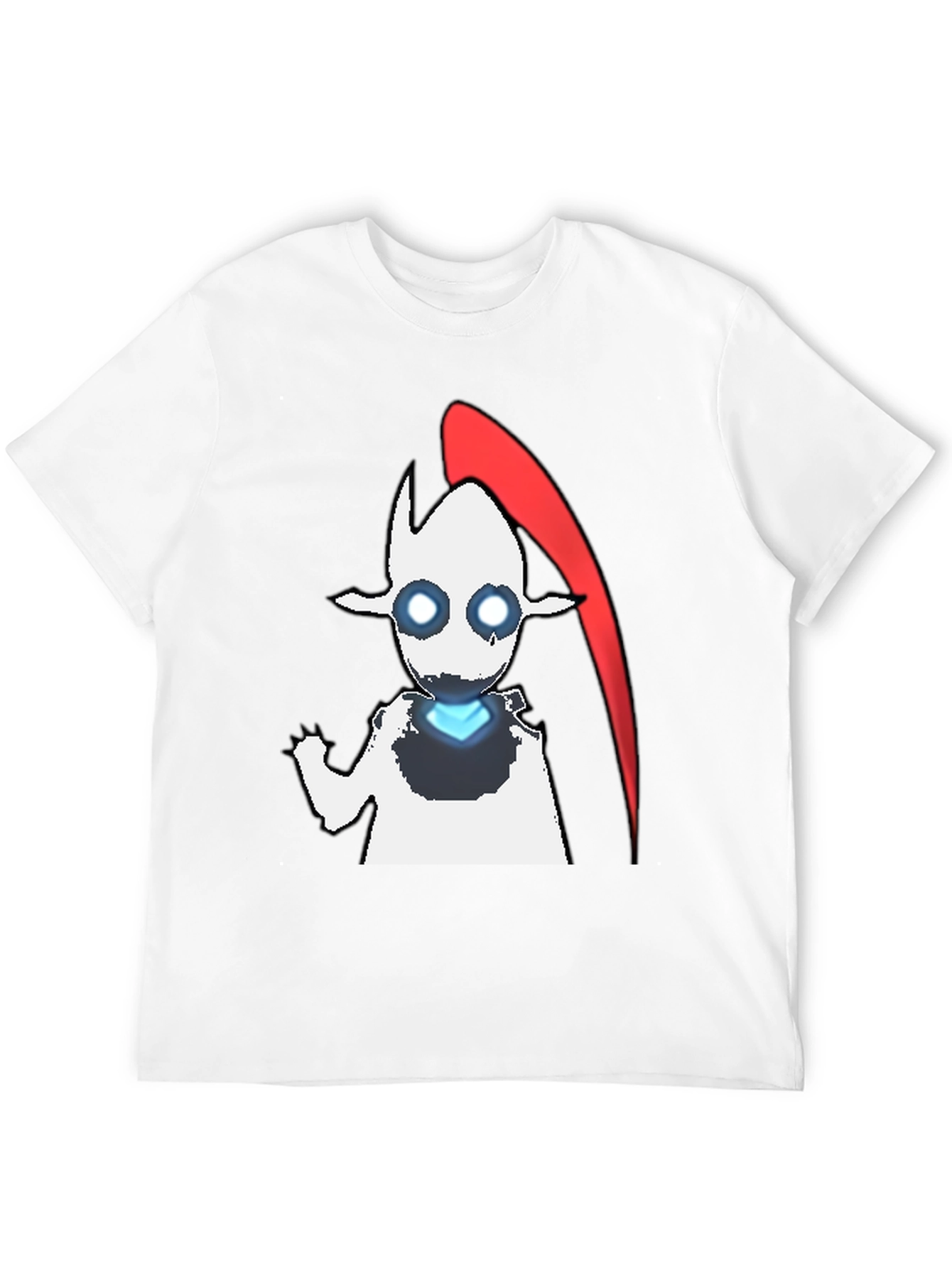 Abstract Character Graphic Tee - Black
