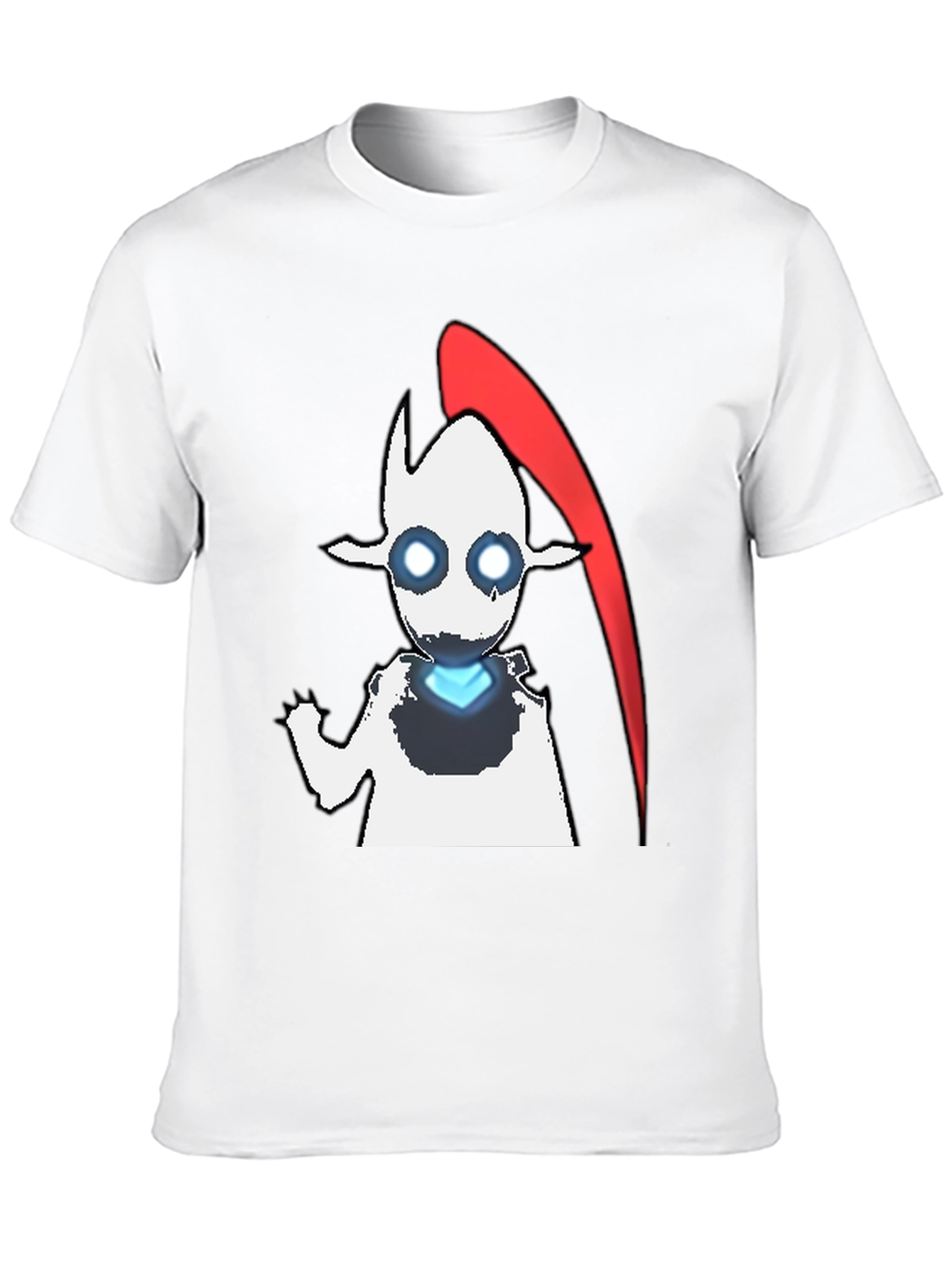 Abstract Character Graphic Tee - Black