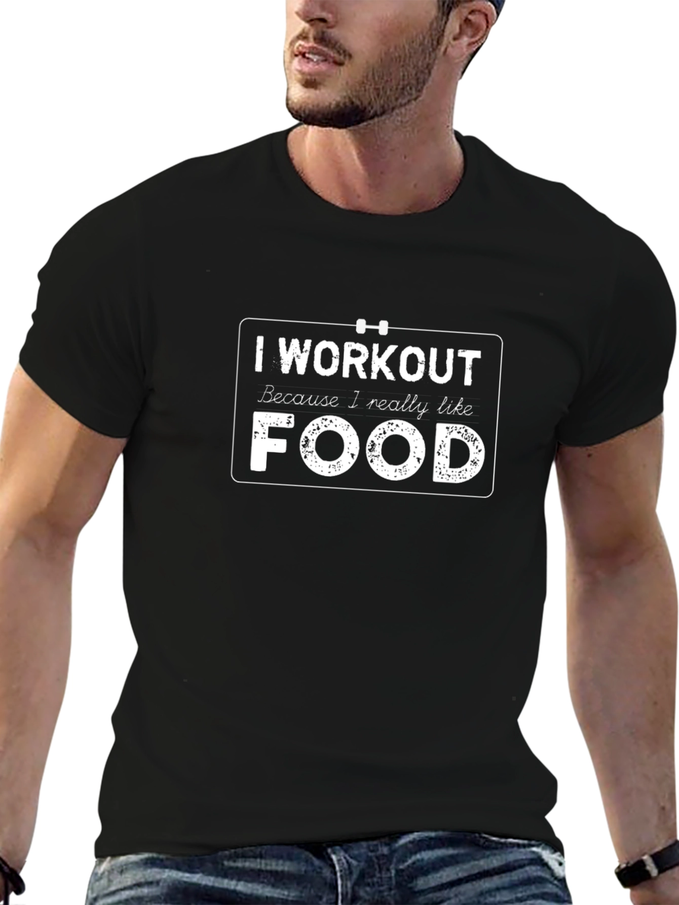 I Workout for Food Graphic Tee
