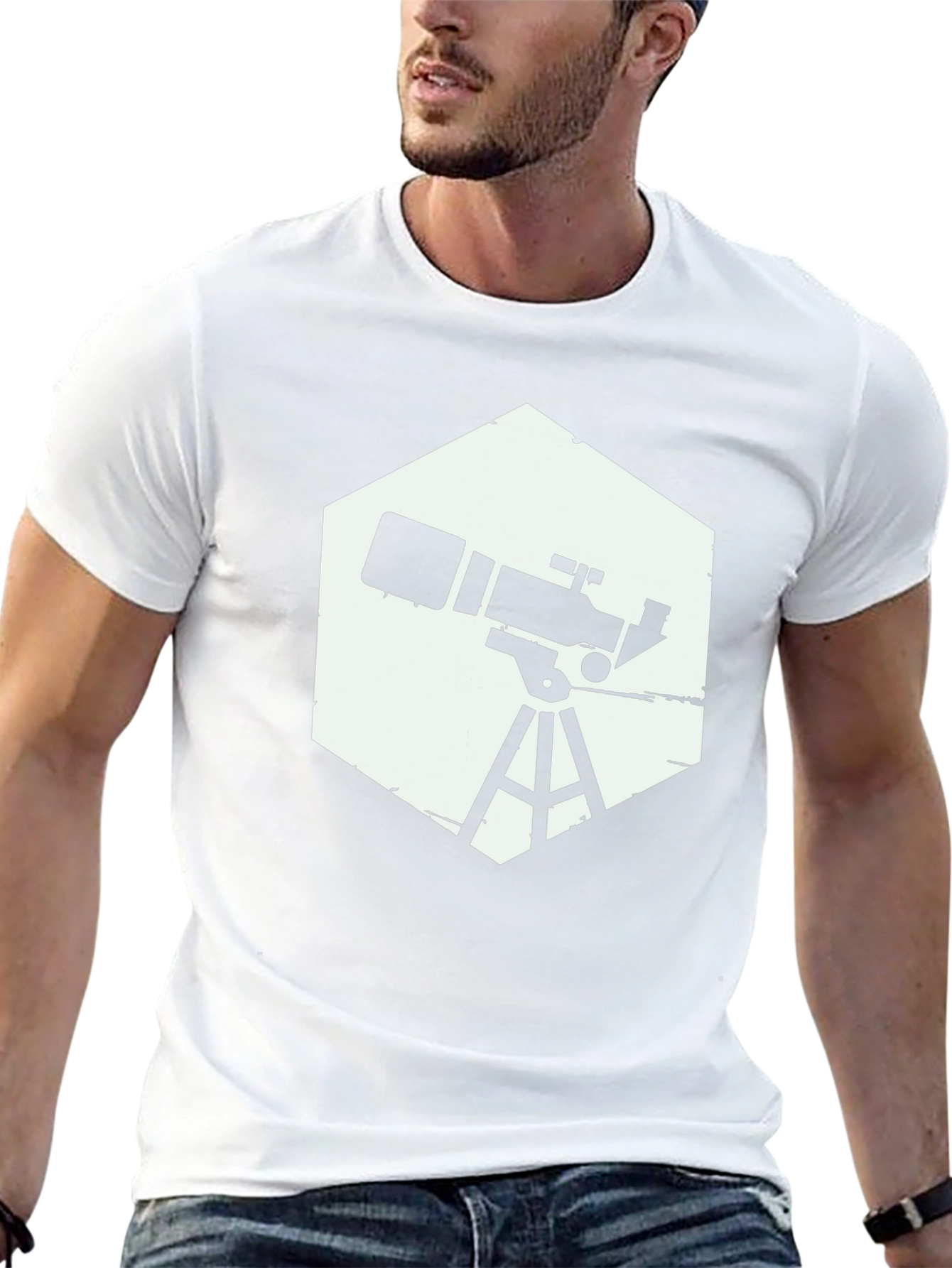 Telescope Graphic Tee - Stargazer Shirt