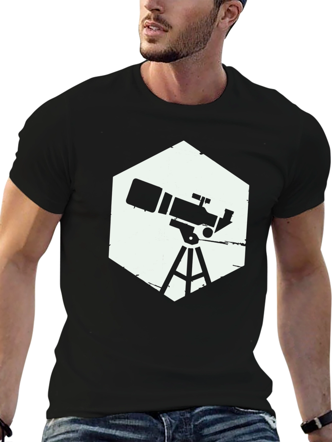 Telescope Graphic Tee - Stargazer Shirt