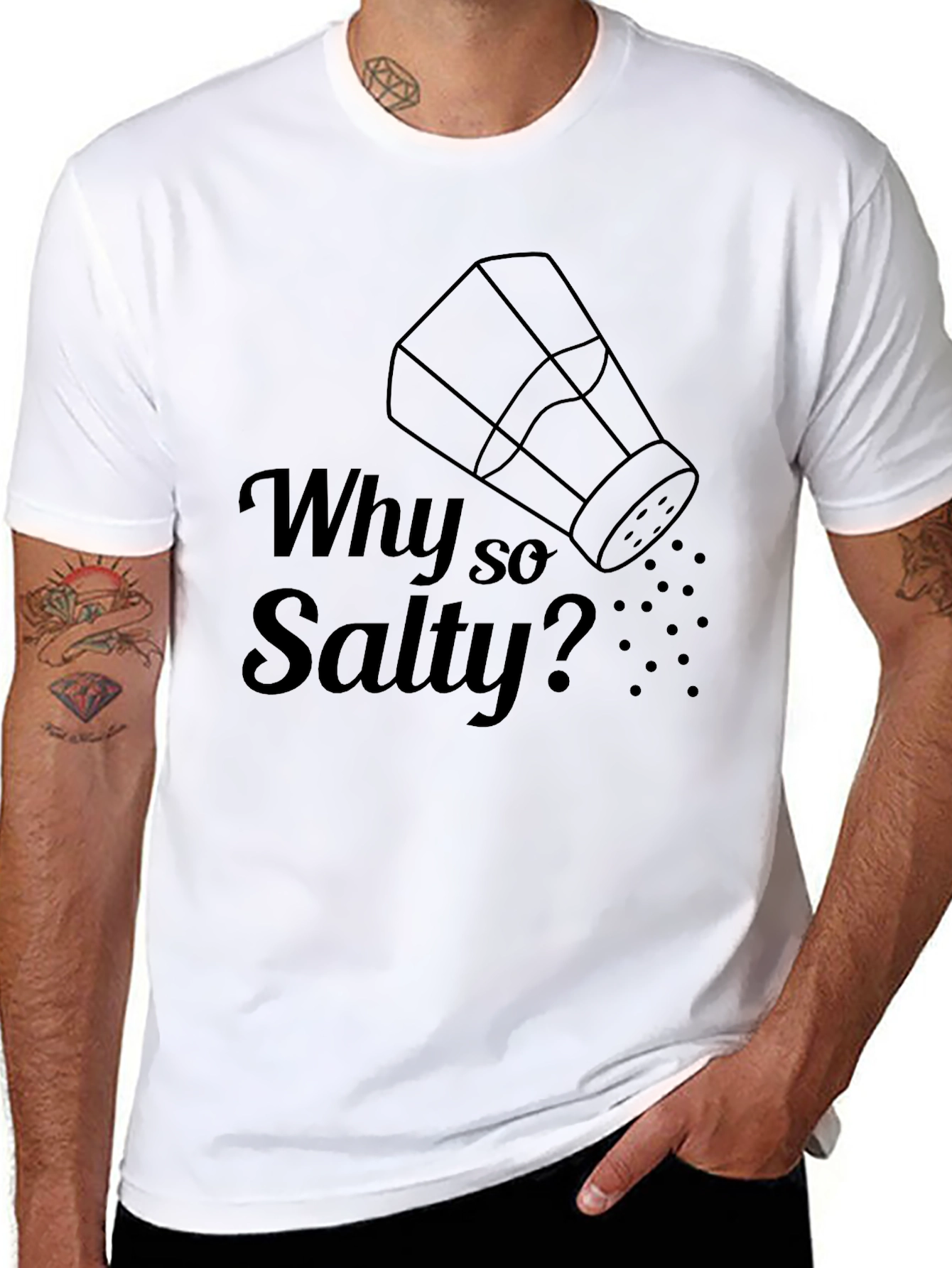 Why So Salty? Graphic T-Shirt - Novelty Design