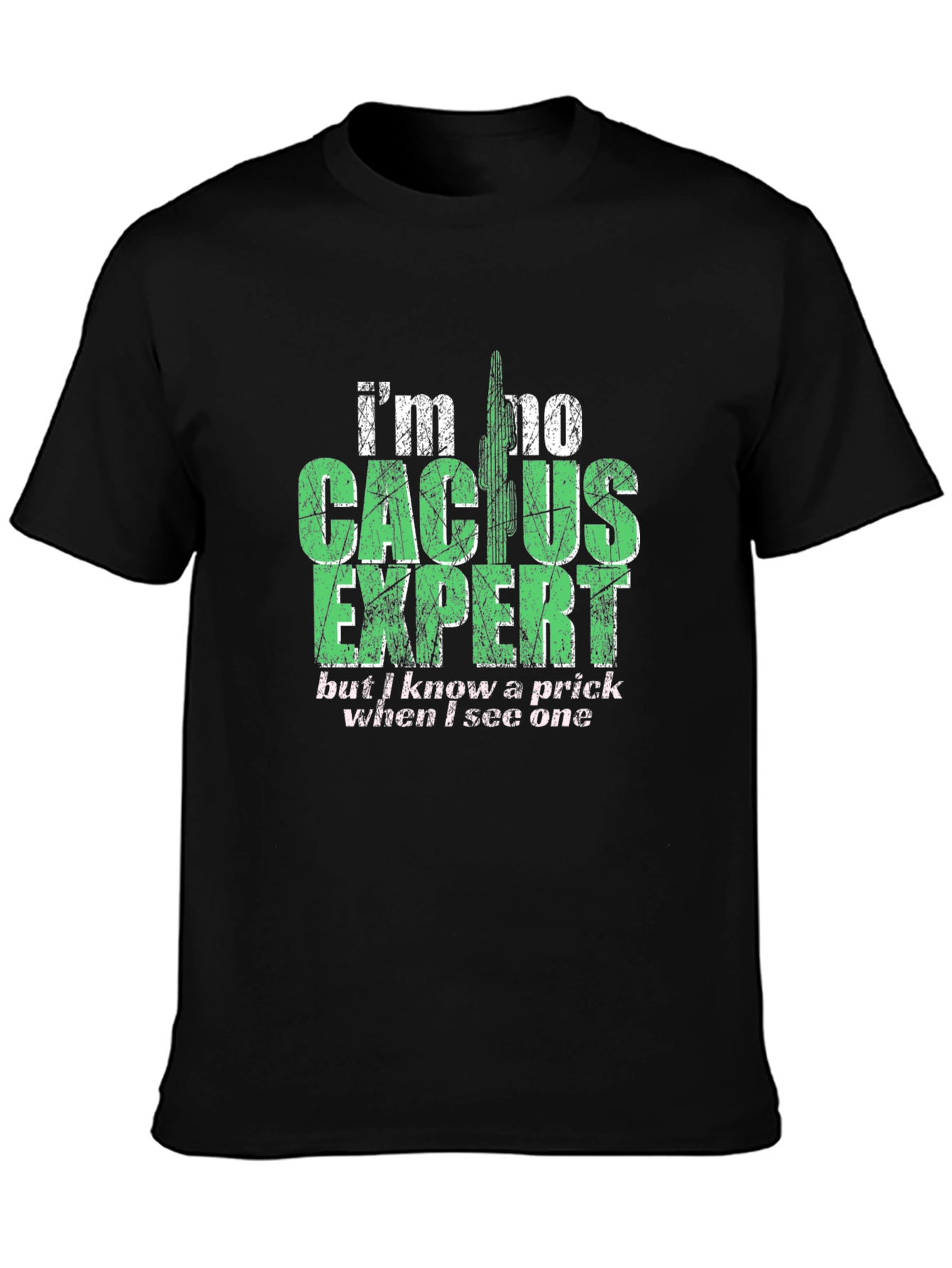 Cactus Expert Graphic T-Shirt - Funny Sarcastic Tee