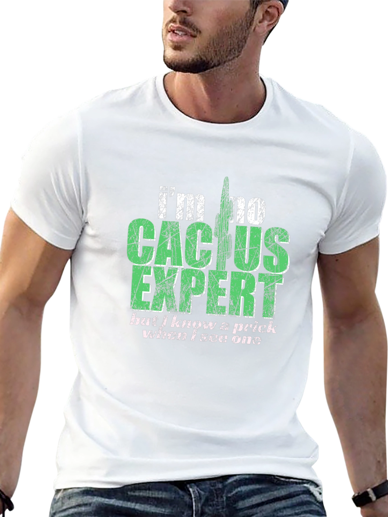 Cactus Expert Graphic T-Shirt - Funny Sarcastic Tee