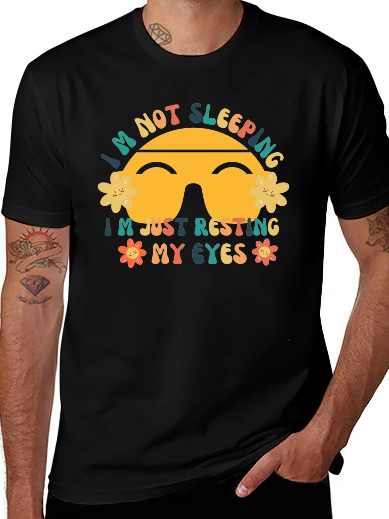 Im Not Sleeping Resting Eyes Graphic T-Shirt
