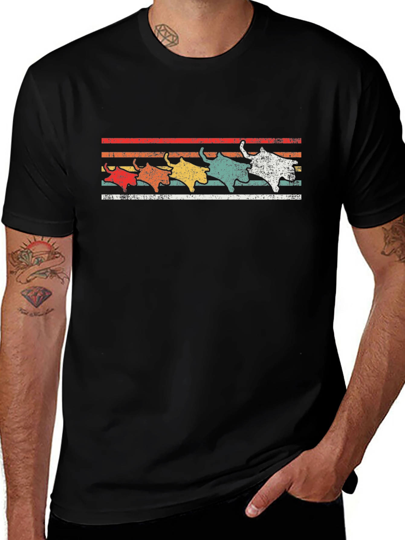 Retro Stingray Graphic T-Shirt