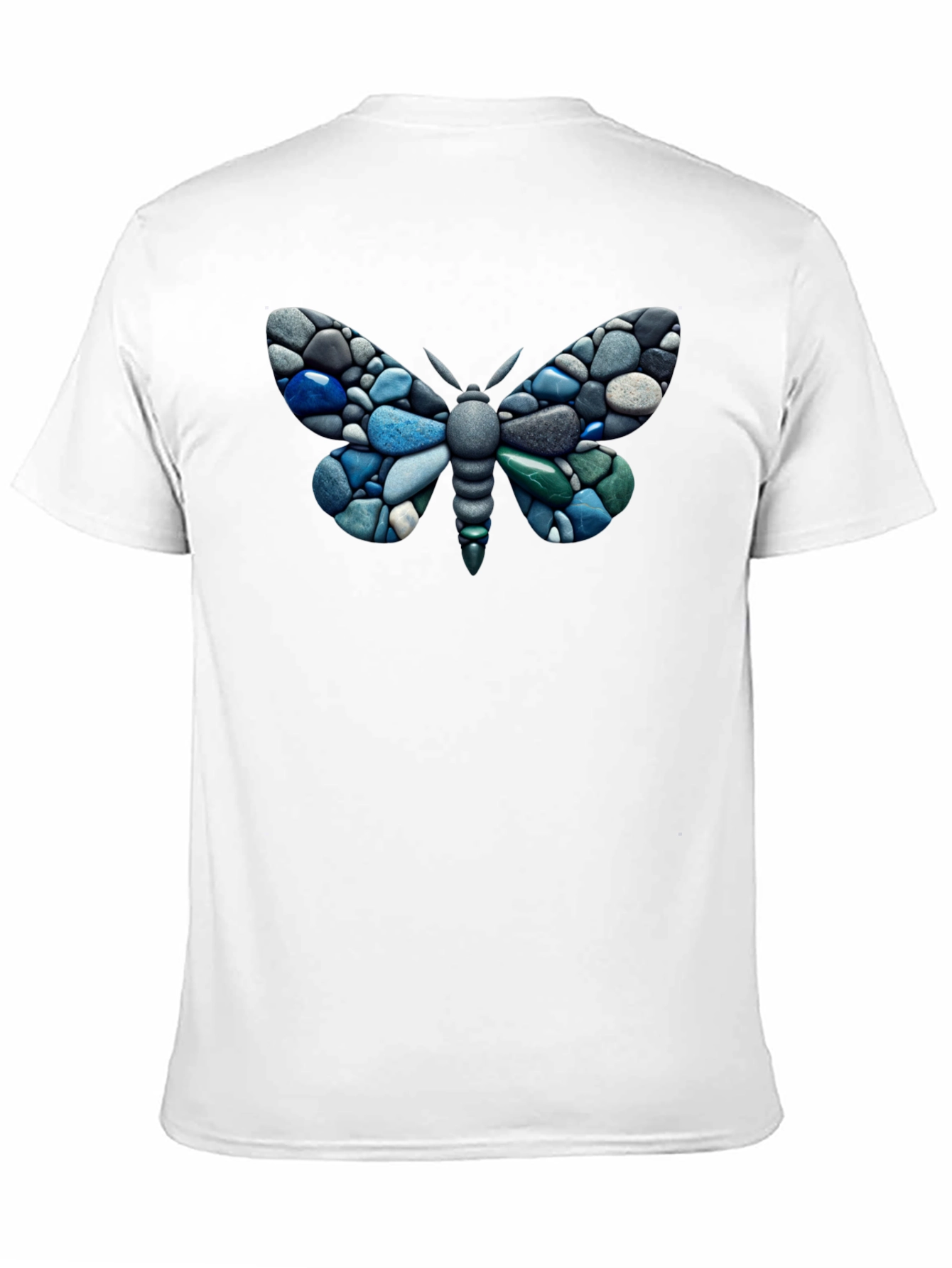 Stone Butterfly Graphic T-Shirt - Stylish Nature Design