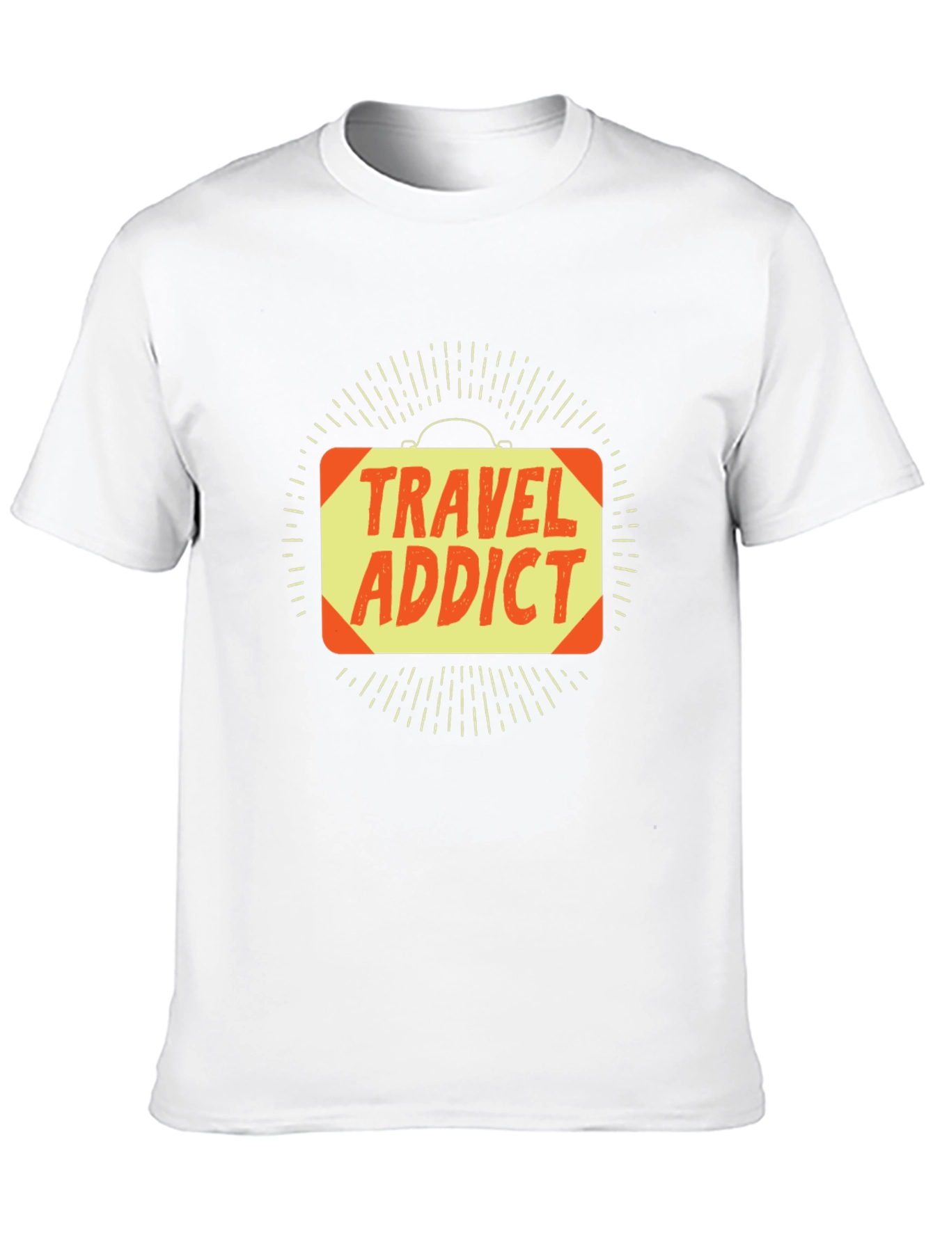 Travel Addict Graphic Tee - Black T-Shirt