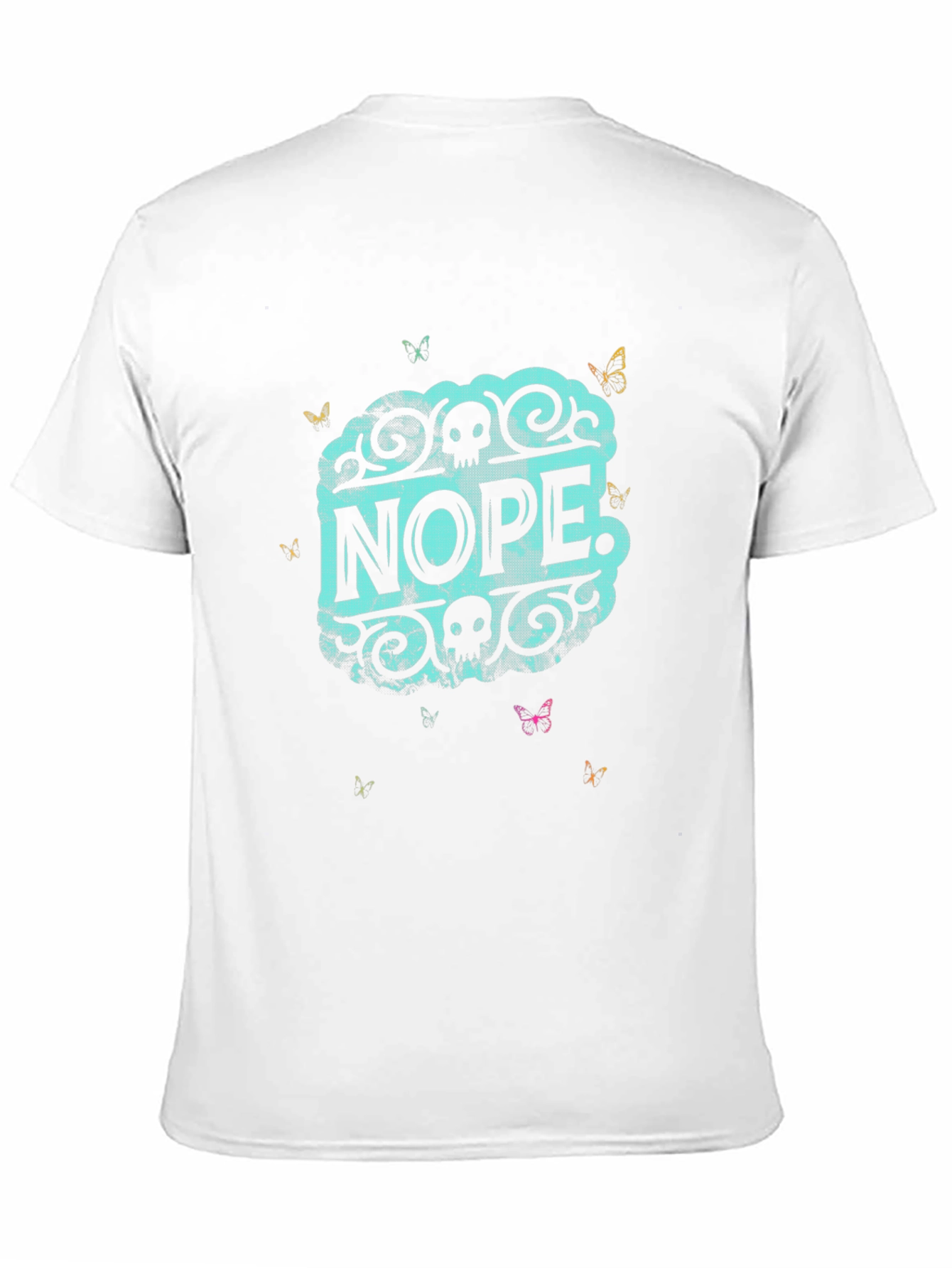 Nope Graphic Print Black T-Shirt