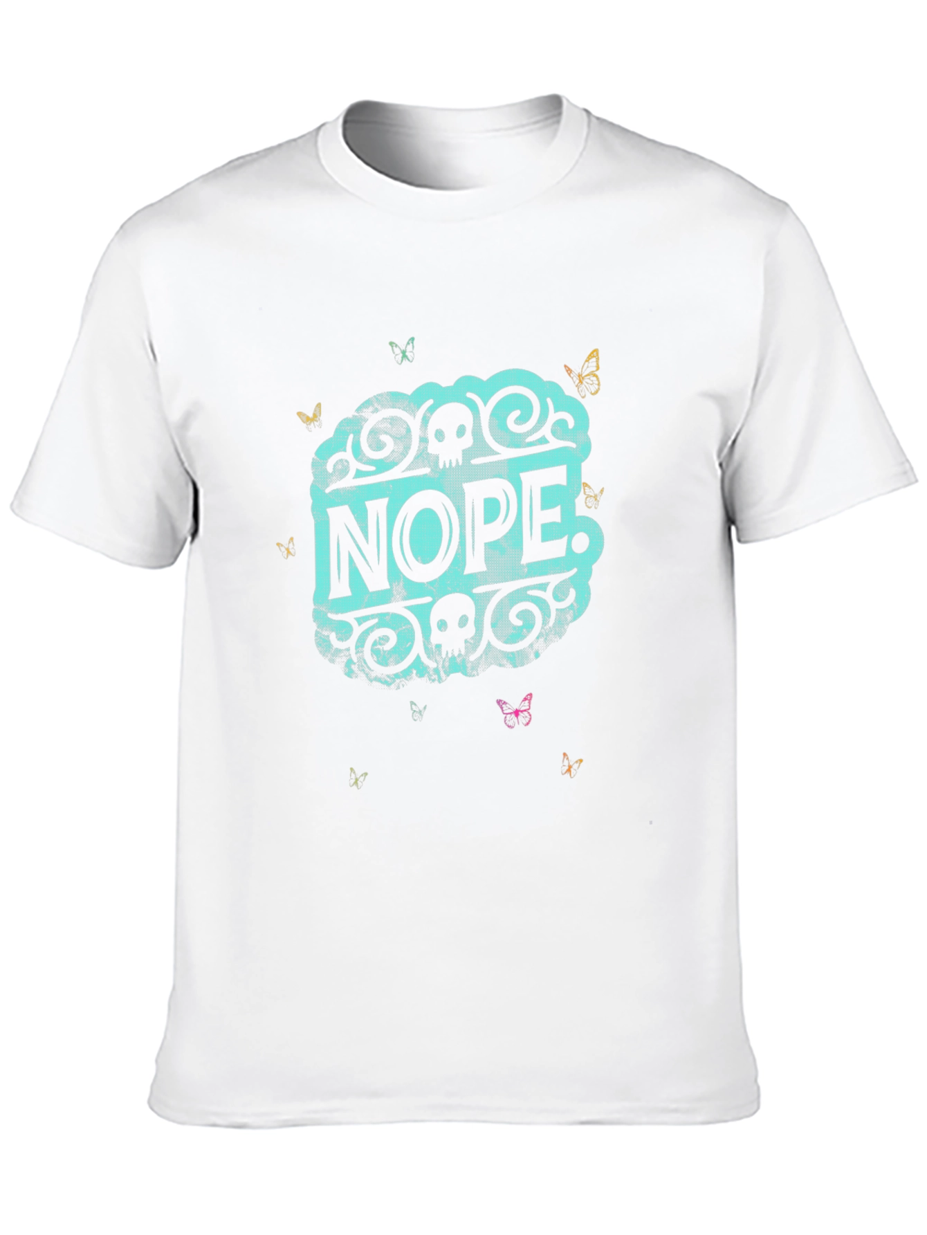 Nope Graphic Print Black T-Shirt