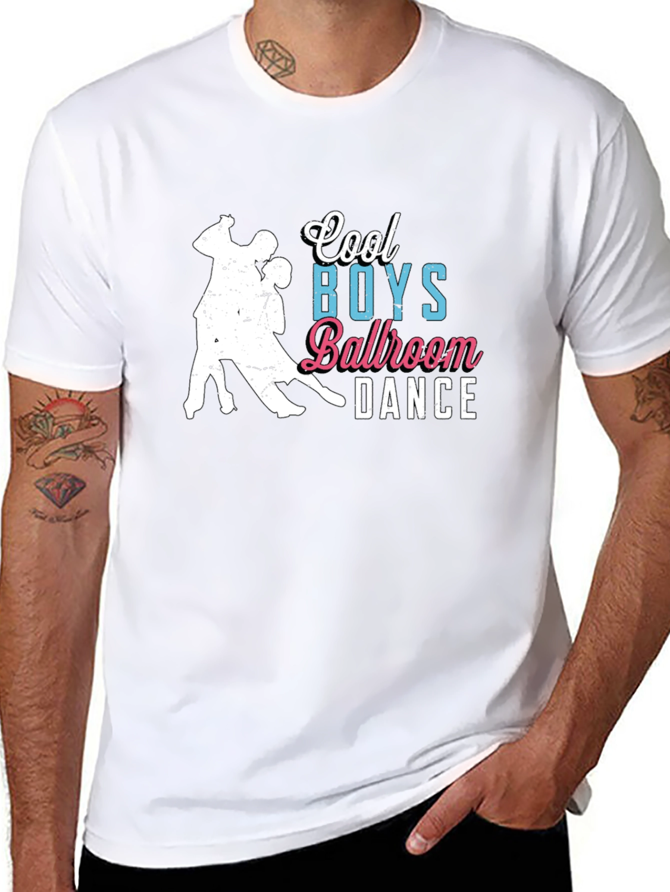 Cool Boys Ballroom Dance Black T-Shirt
