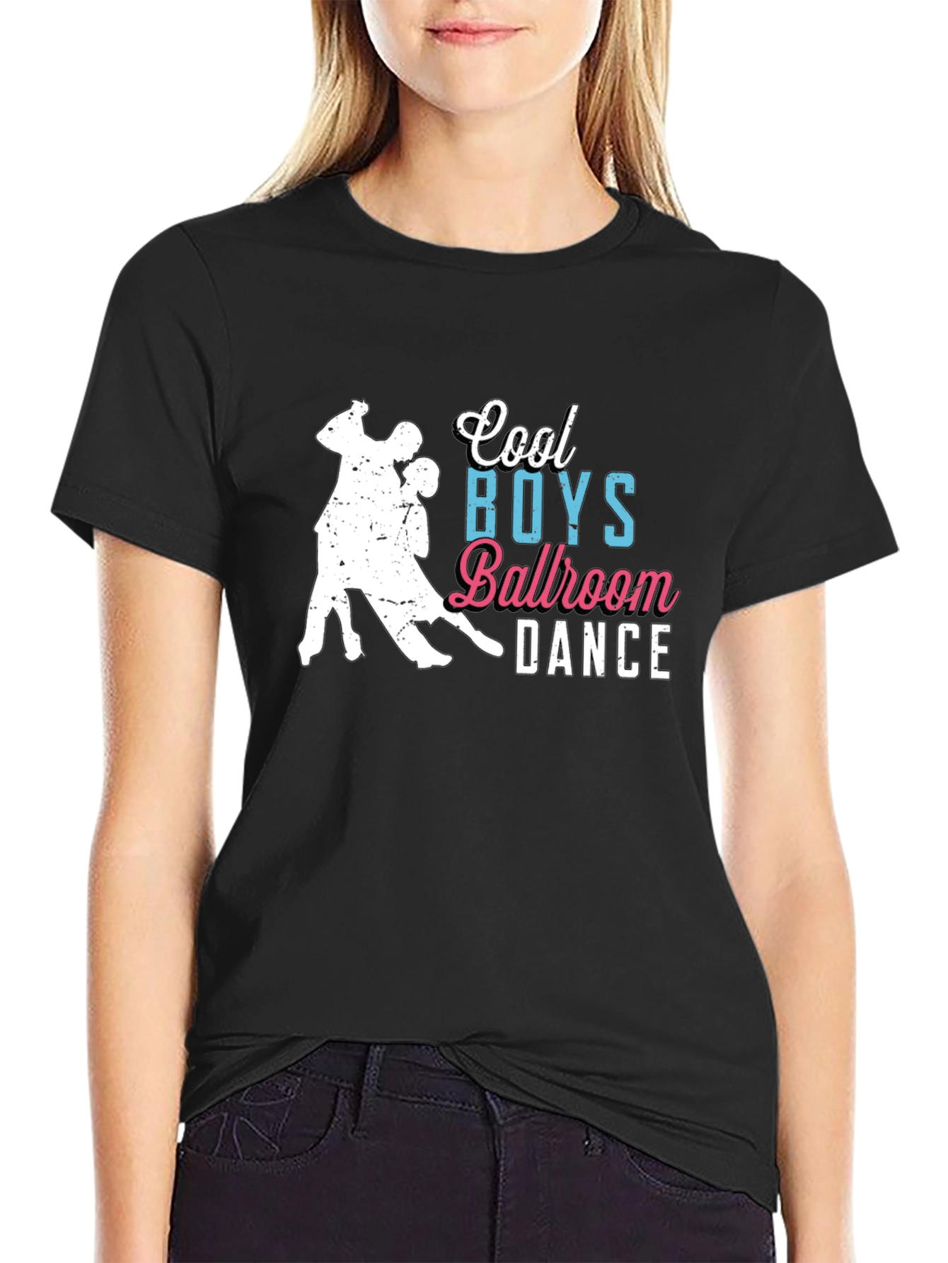 Cool Boys Ballroom Dance Black T-Shirt