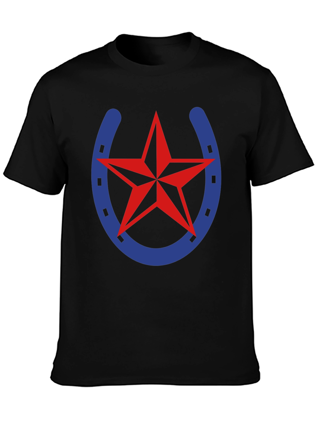 Horseshoe Star Graphic Tee - Lucky Western Style