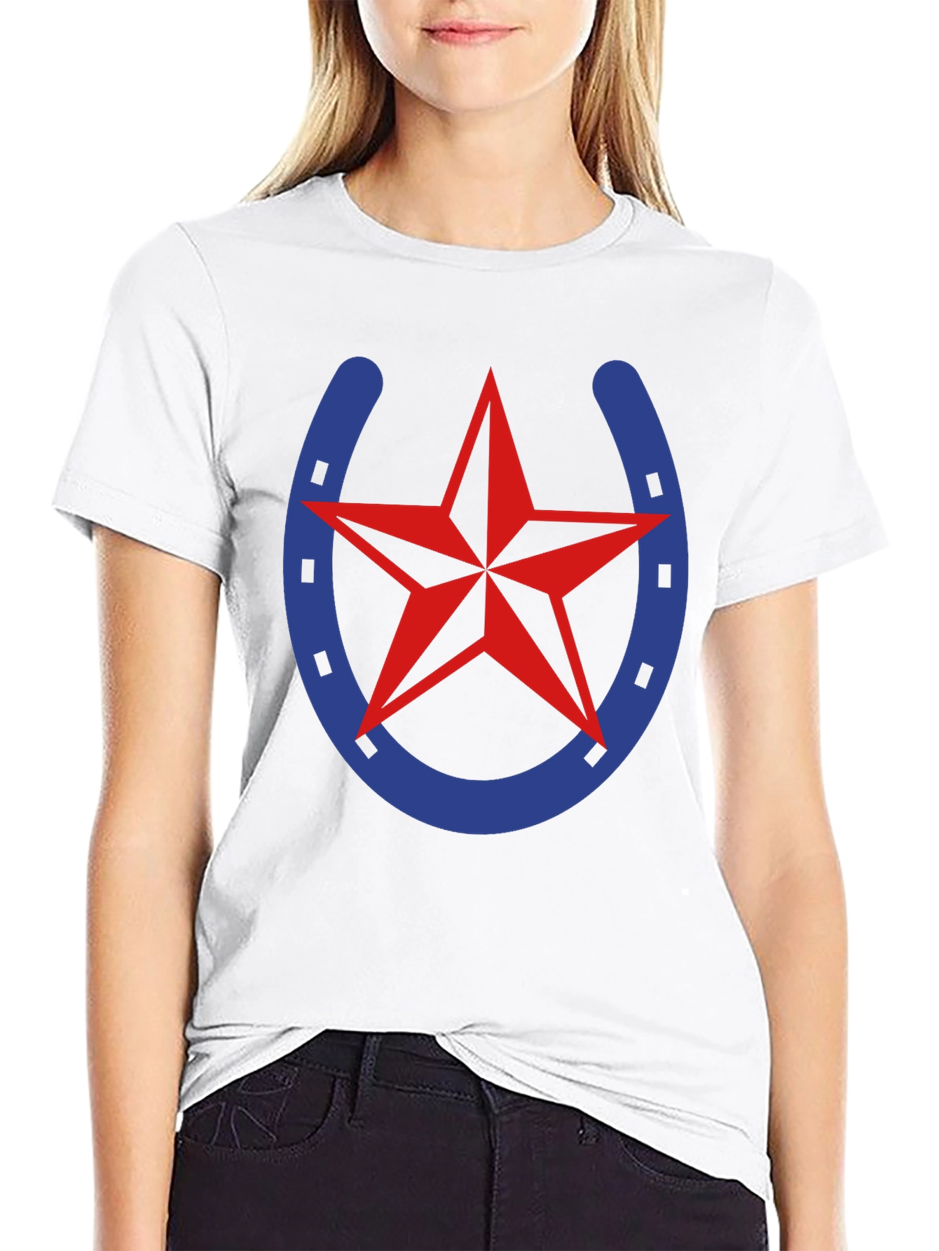 Horseshoe Star Graphic Tee - Lucky Western Style