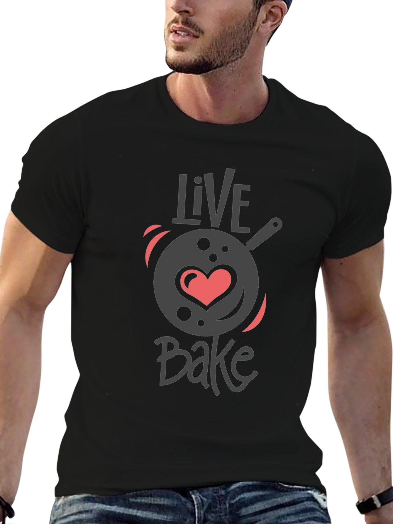 Live Bake Black Graphic Tee