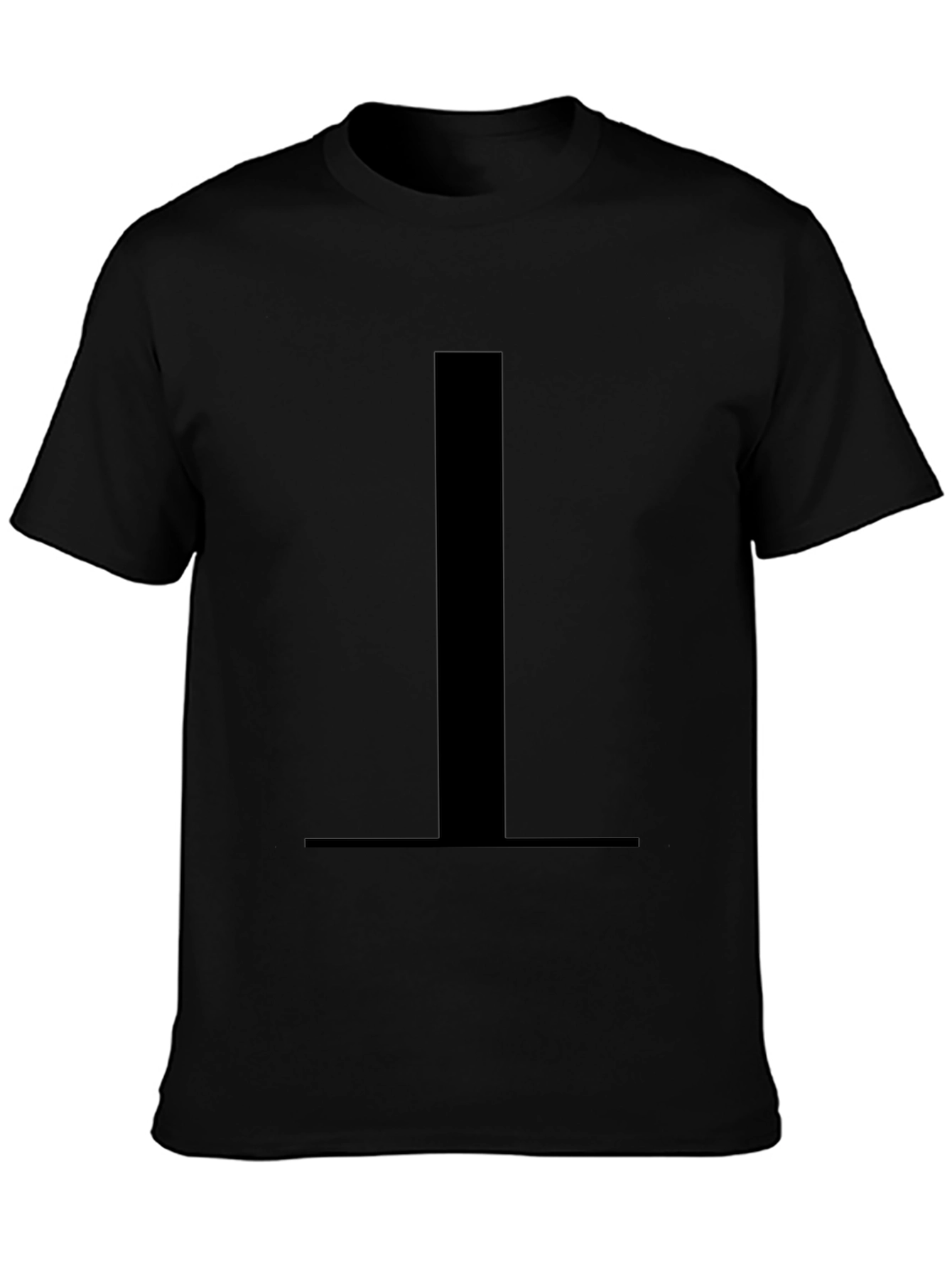 Minimalist Black T-Shirt with Bold Graphic