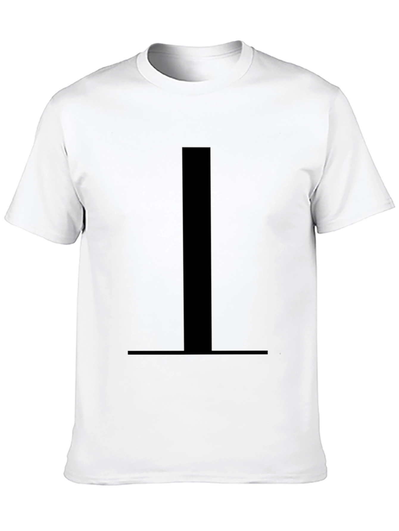 Minimalist Black T-Shirt with Bold Graphic