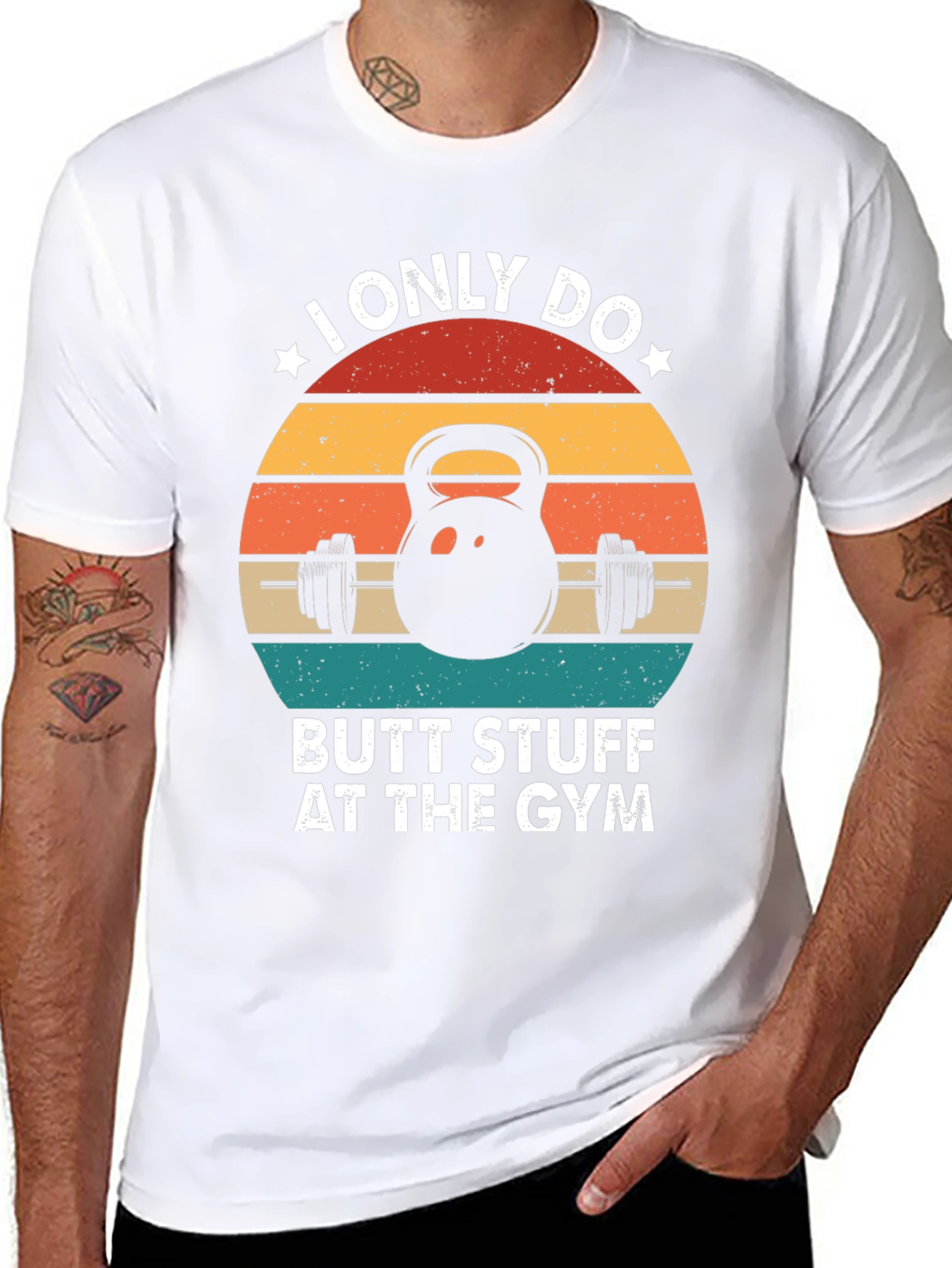 Butt Stuff Gym T-Shirt Funny Workout Tee