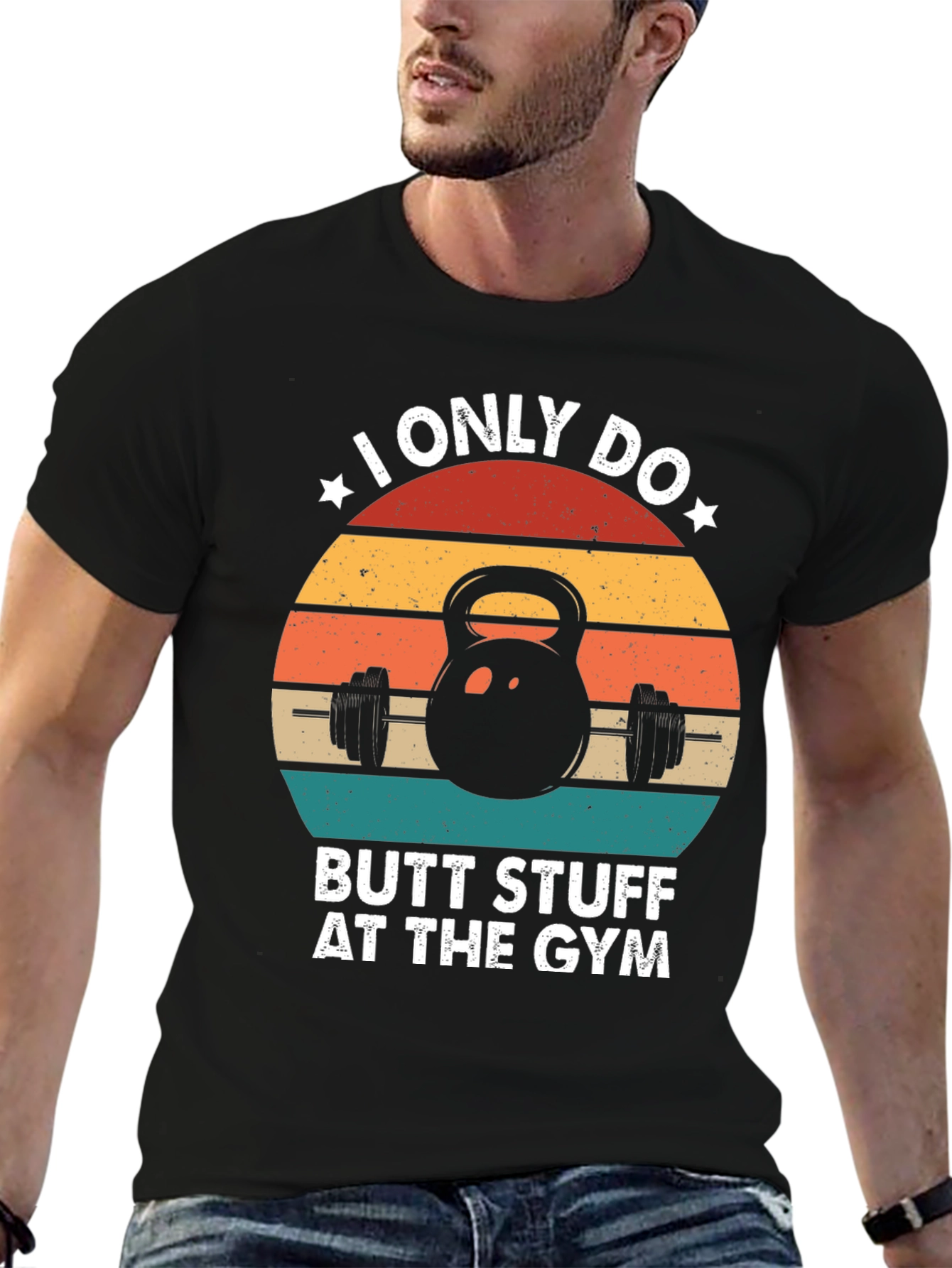 Butt Stuff Gym T-Shirt Funny Workout Tee