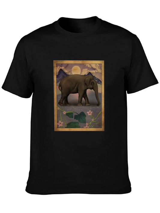 Elephant Art T-Shirt - Unique Graphic Tee