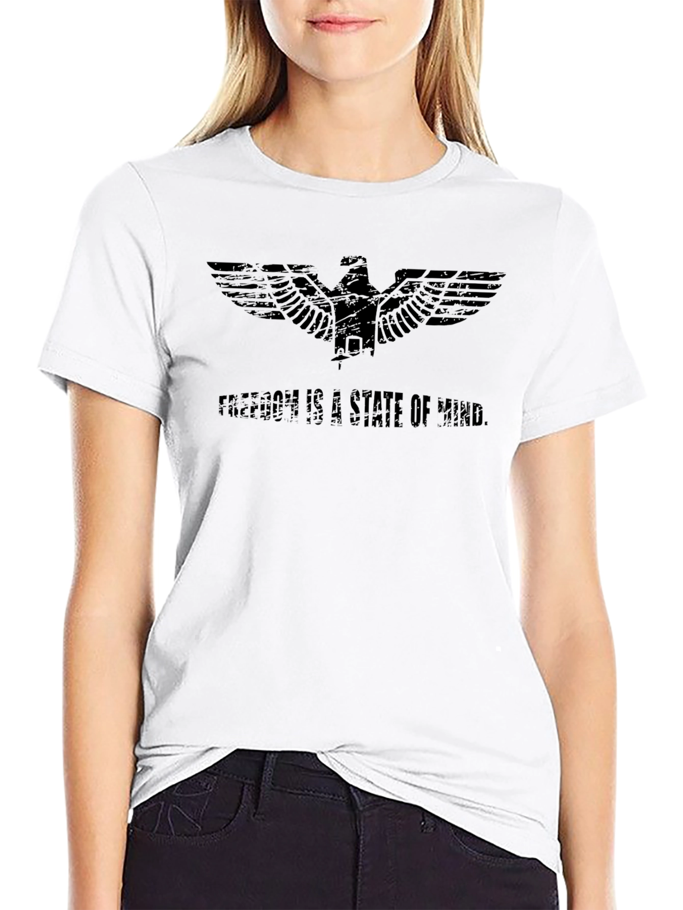 Freedom State of Mind Eagle Graphic T-Shirt