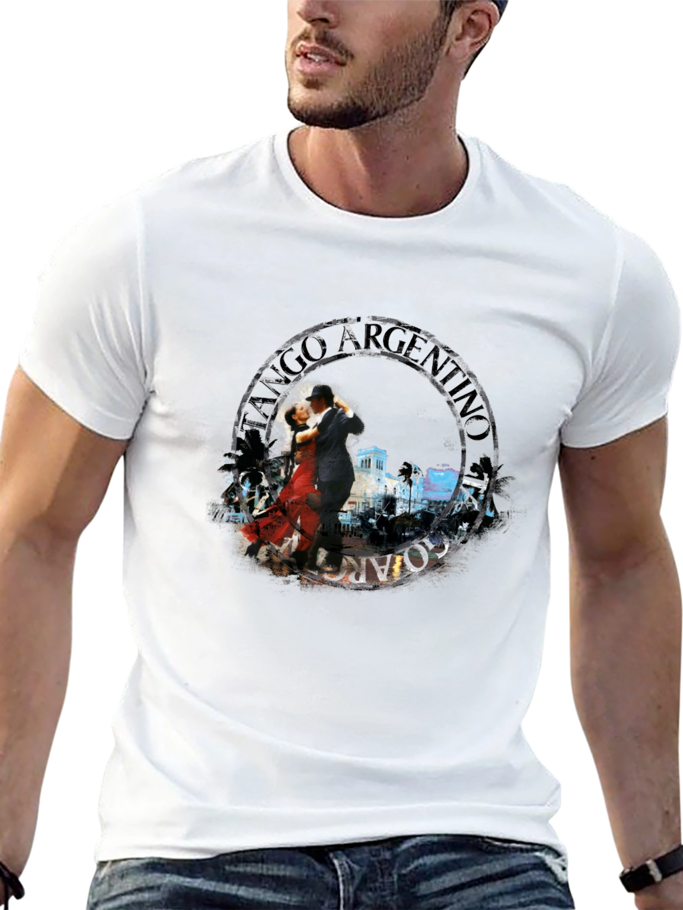 Tango Argentino Graphic T-Shirt - Classic Dance Tee