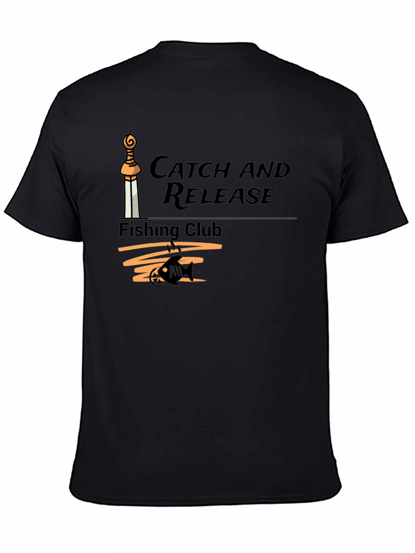 Catch and Release Fishing Club T-Shirt - Black