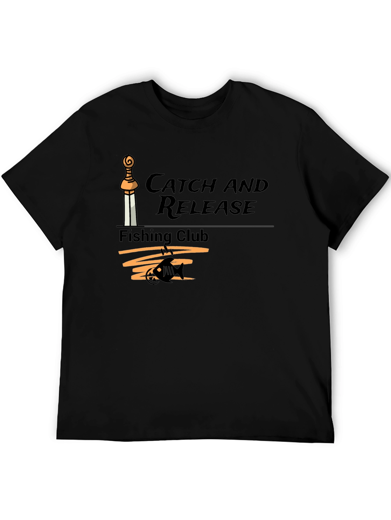 Catch and Release Fishing Club T-Shirt - Black