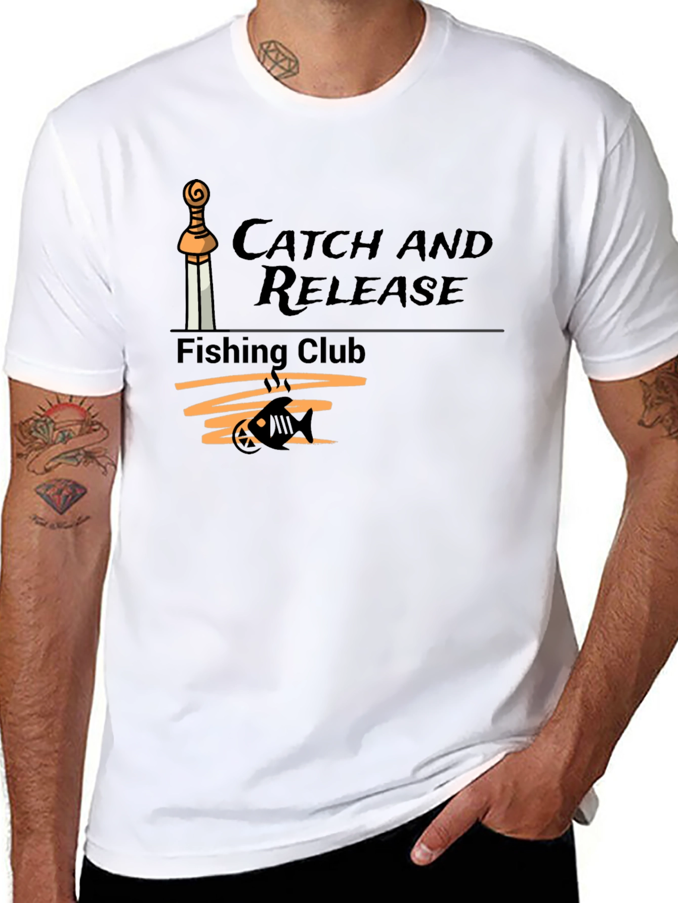 Catch and Release Fishing Club T-Shirt - Black