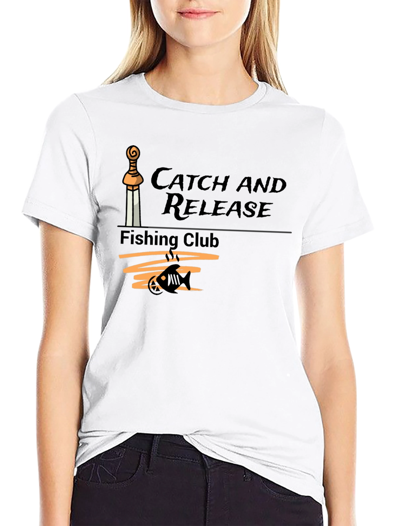 Catch and Release Fishing Club T-Shirt - Black