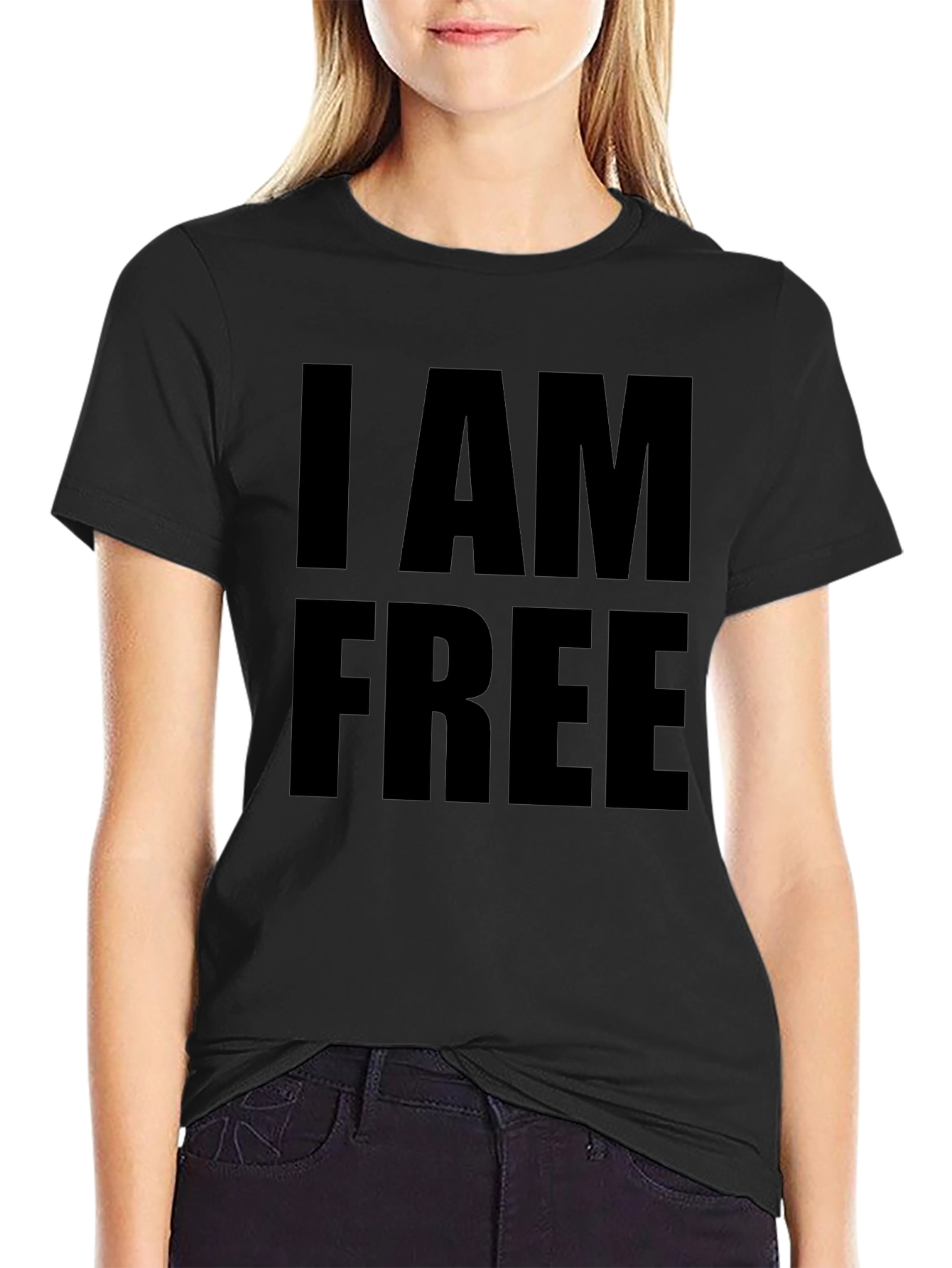 I AM FREE Graphic Tee - Bold Statement T-Shirt