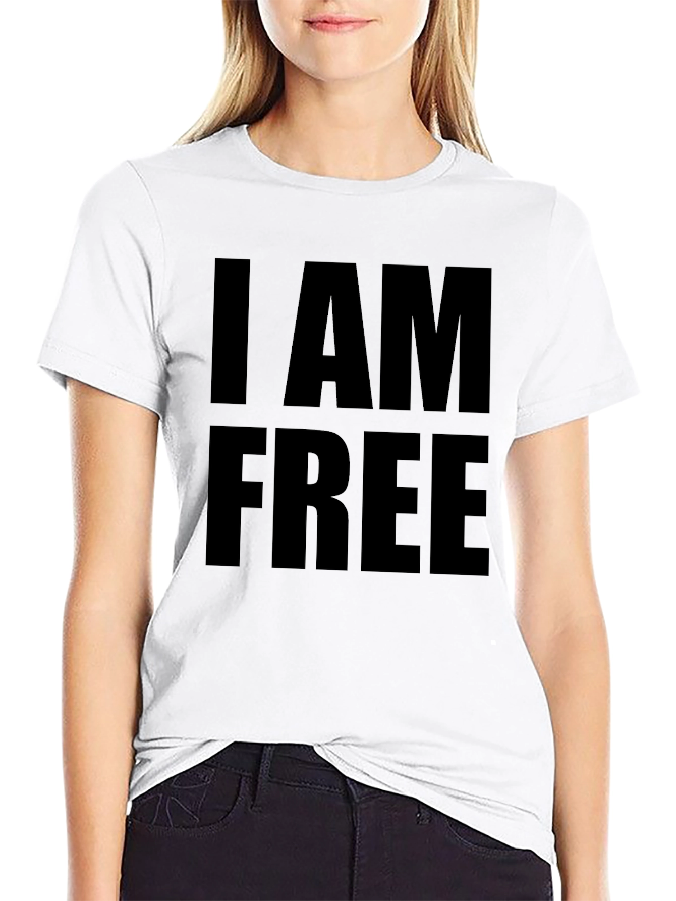 I AM FREE Graphic Tee - Bold Statement T-Shirt