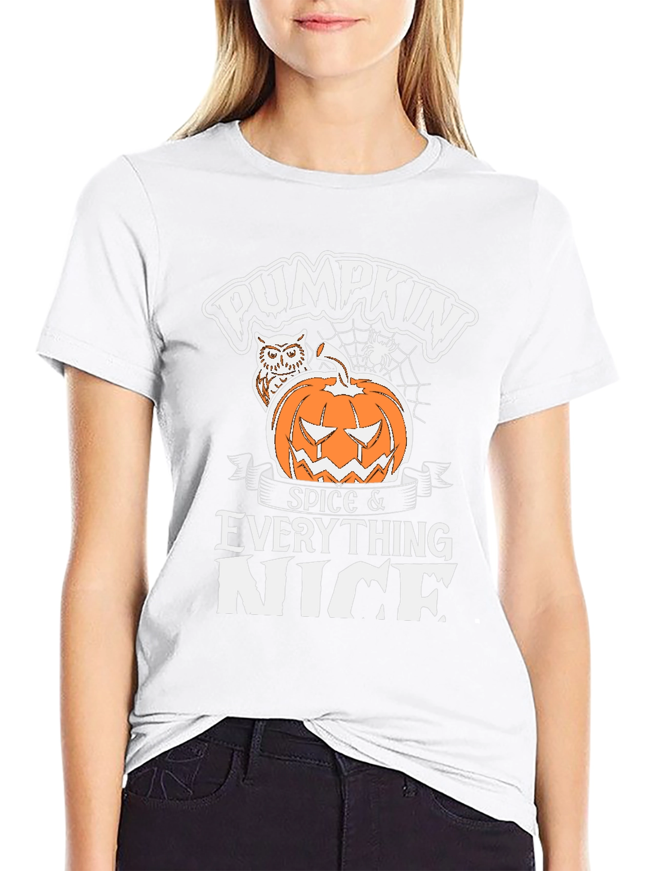 Pumpkin Spice Everything Nice Black T-Shirt