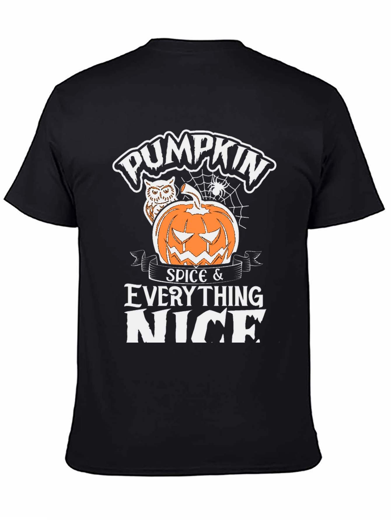Pumpkin Spice Everything Nice Black T-Shirt