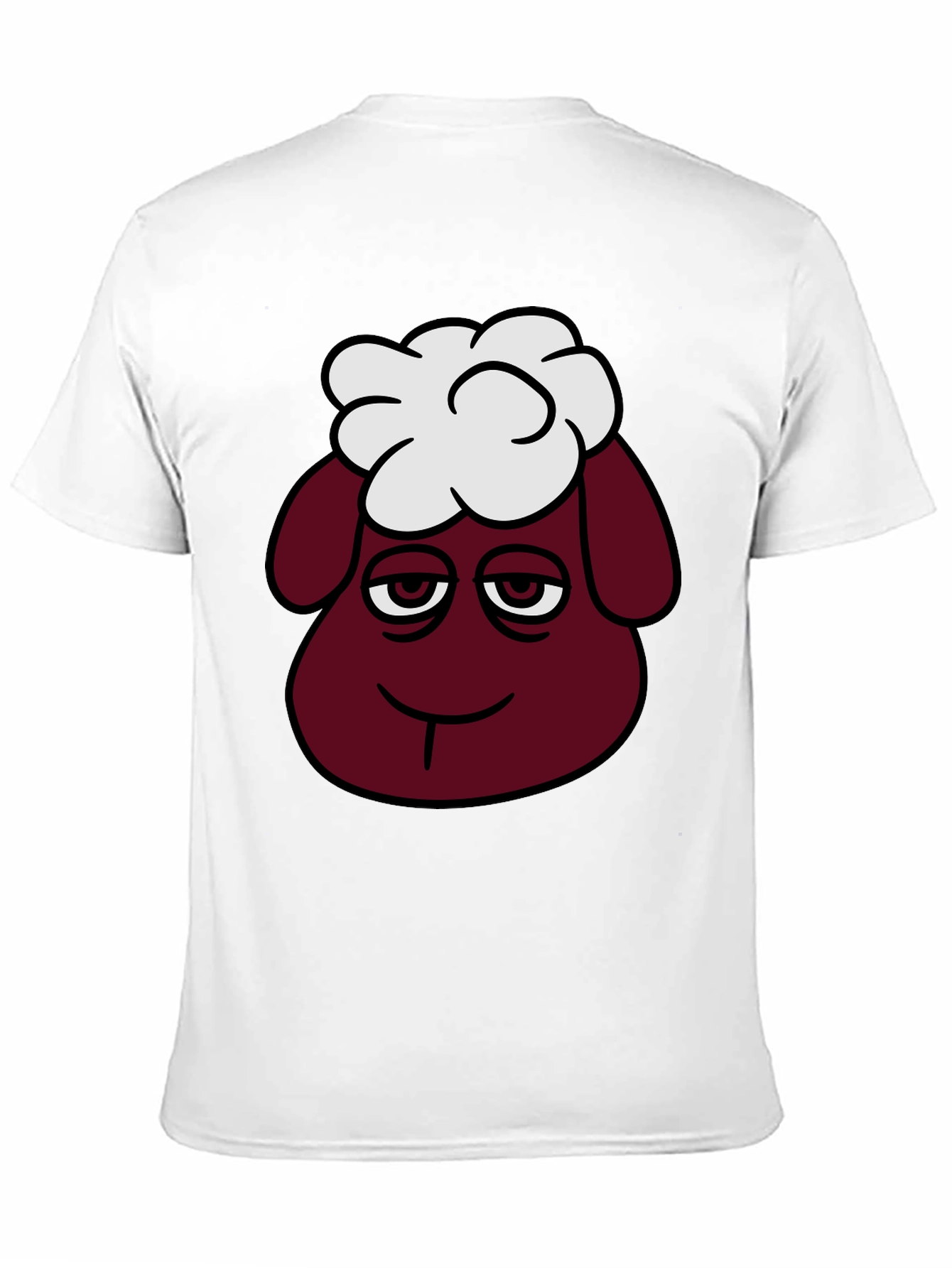 Funny Sheep Head Graphic T-Shirt
