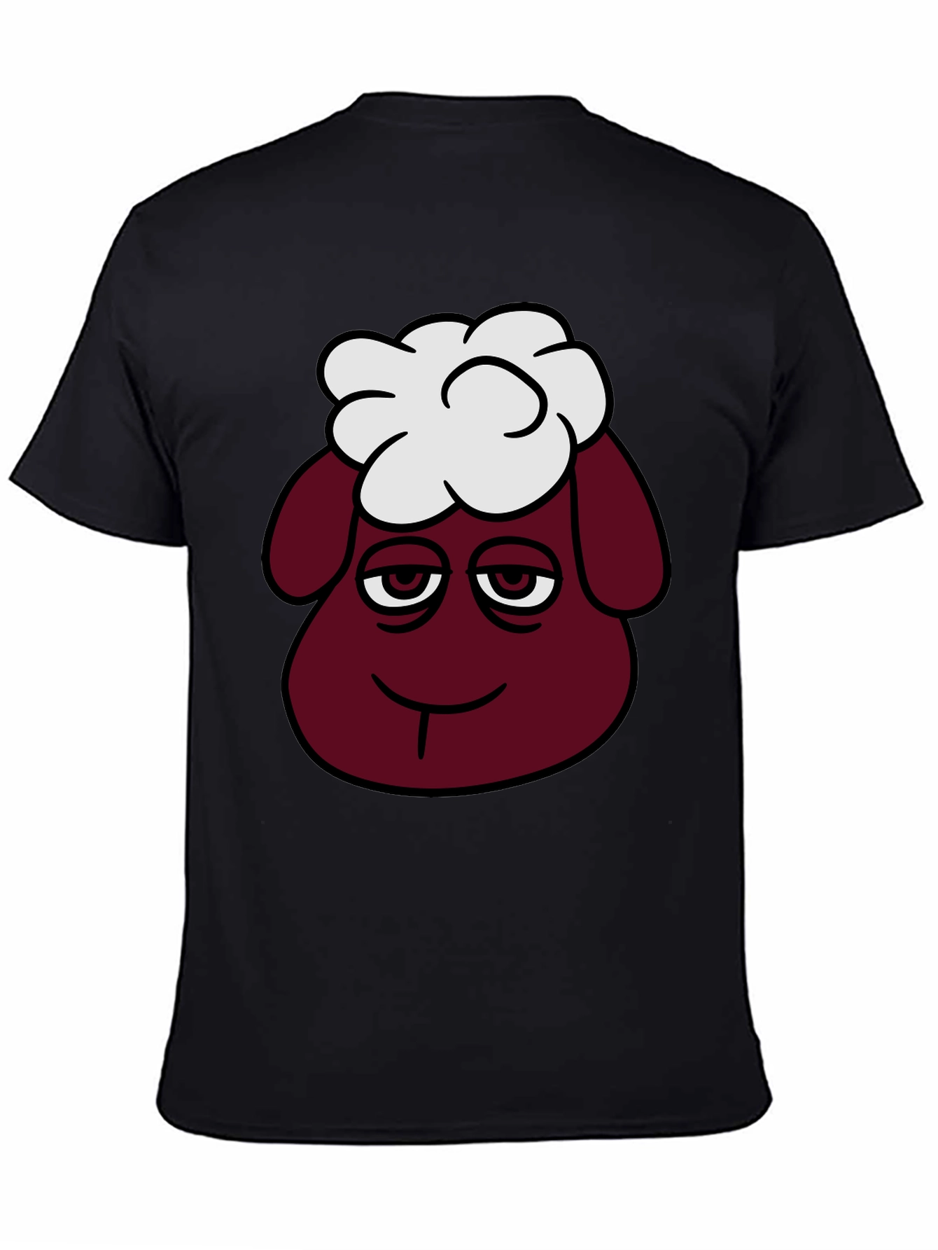 Funny Sheep Head Graphic T-Shirt