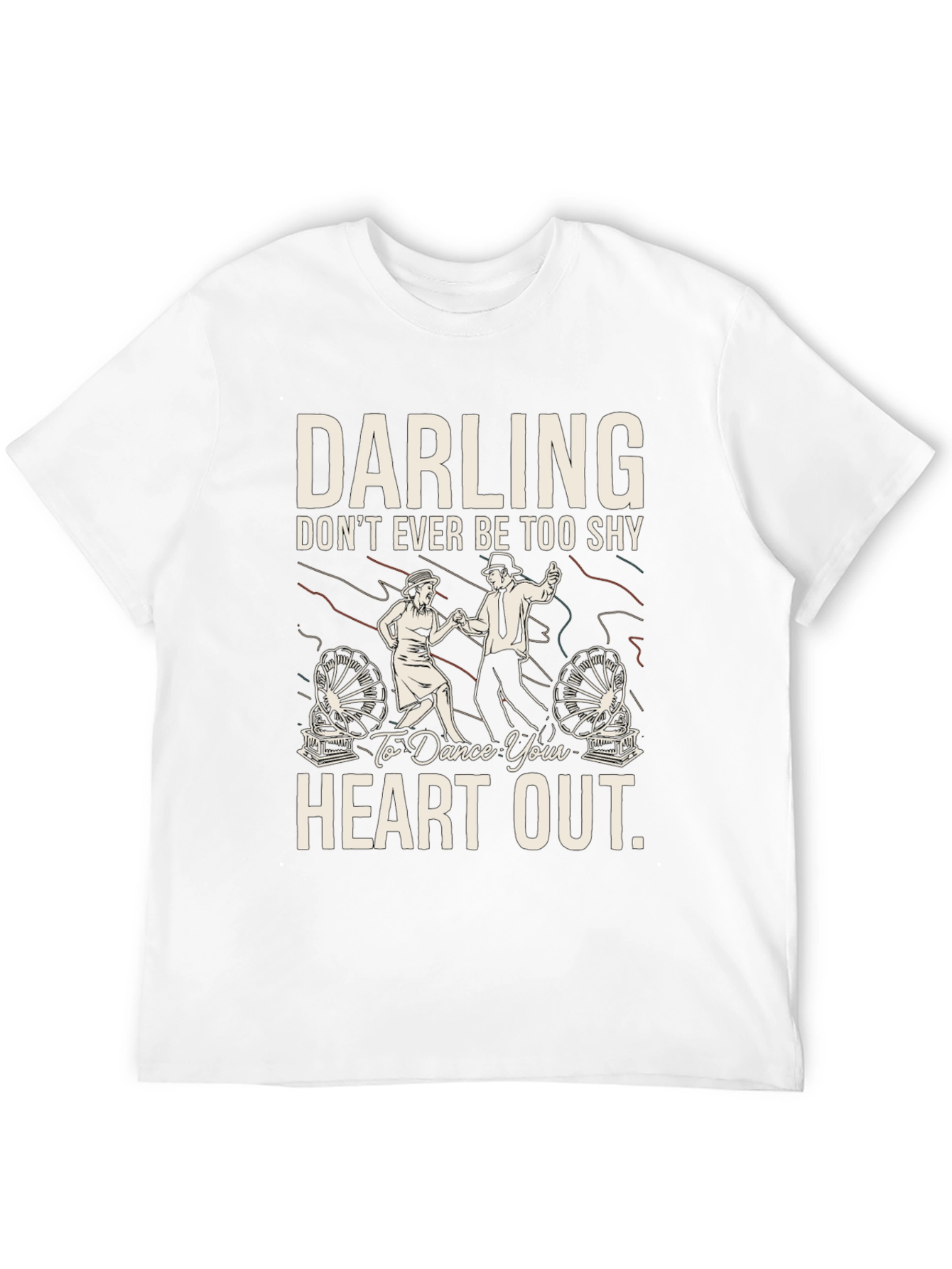 Darling Dance Your Heart Out Black Graphic Tee