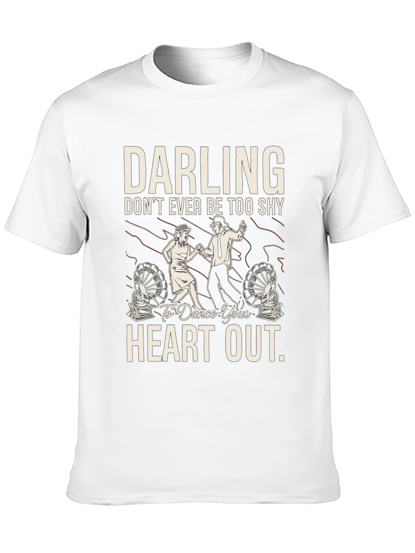 Darling Dance Your Heart Out Black Graphic Tee