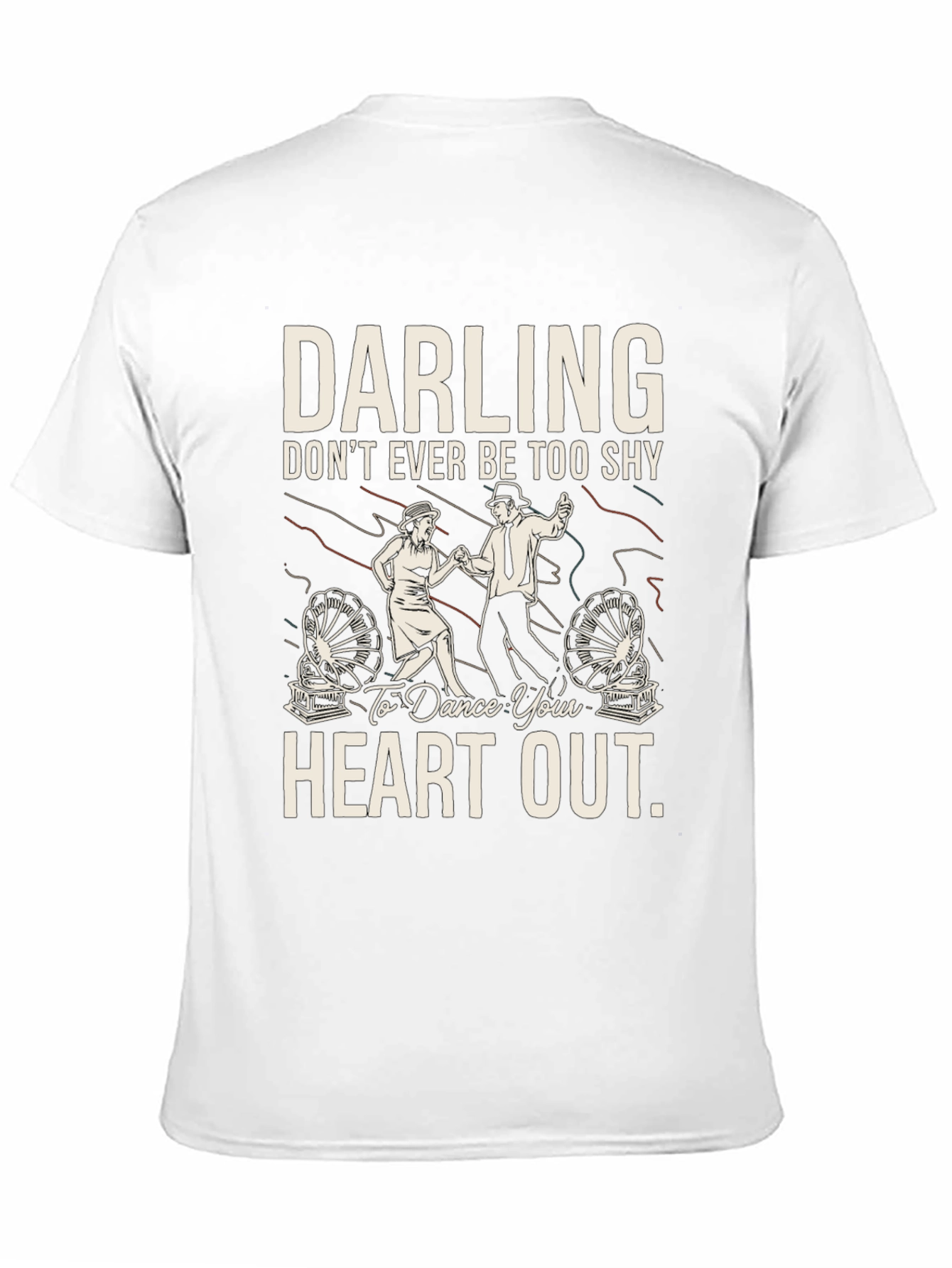 Darling Dance Your Heart Out Black Graphic Tee