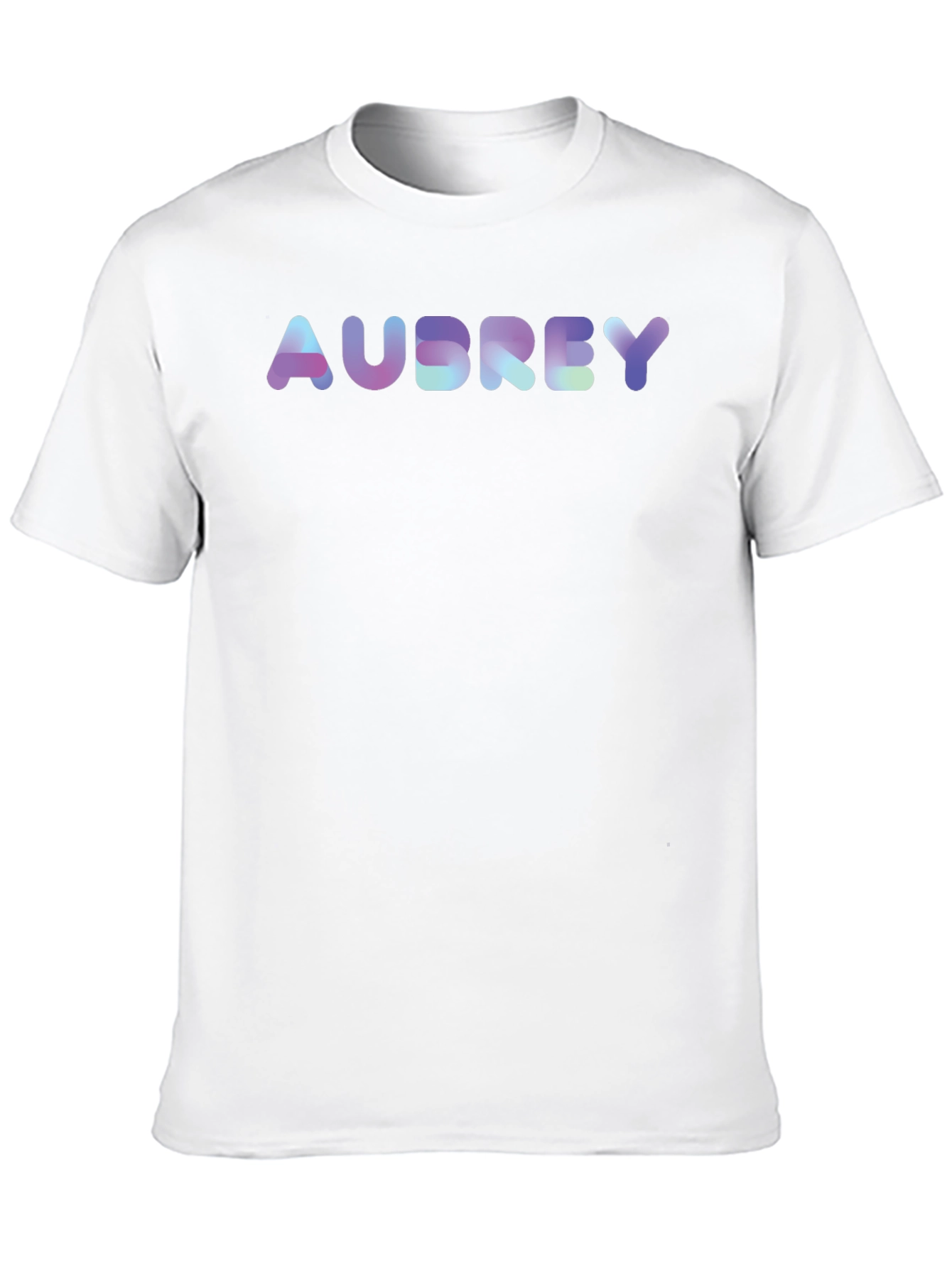 Personalized Audrey Holographic Text Tee