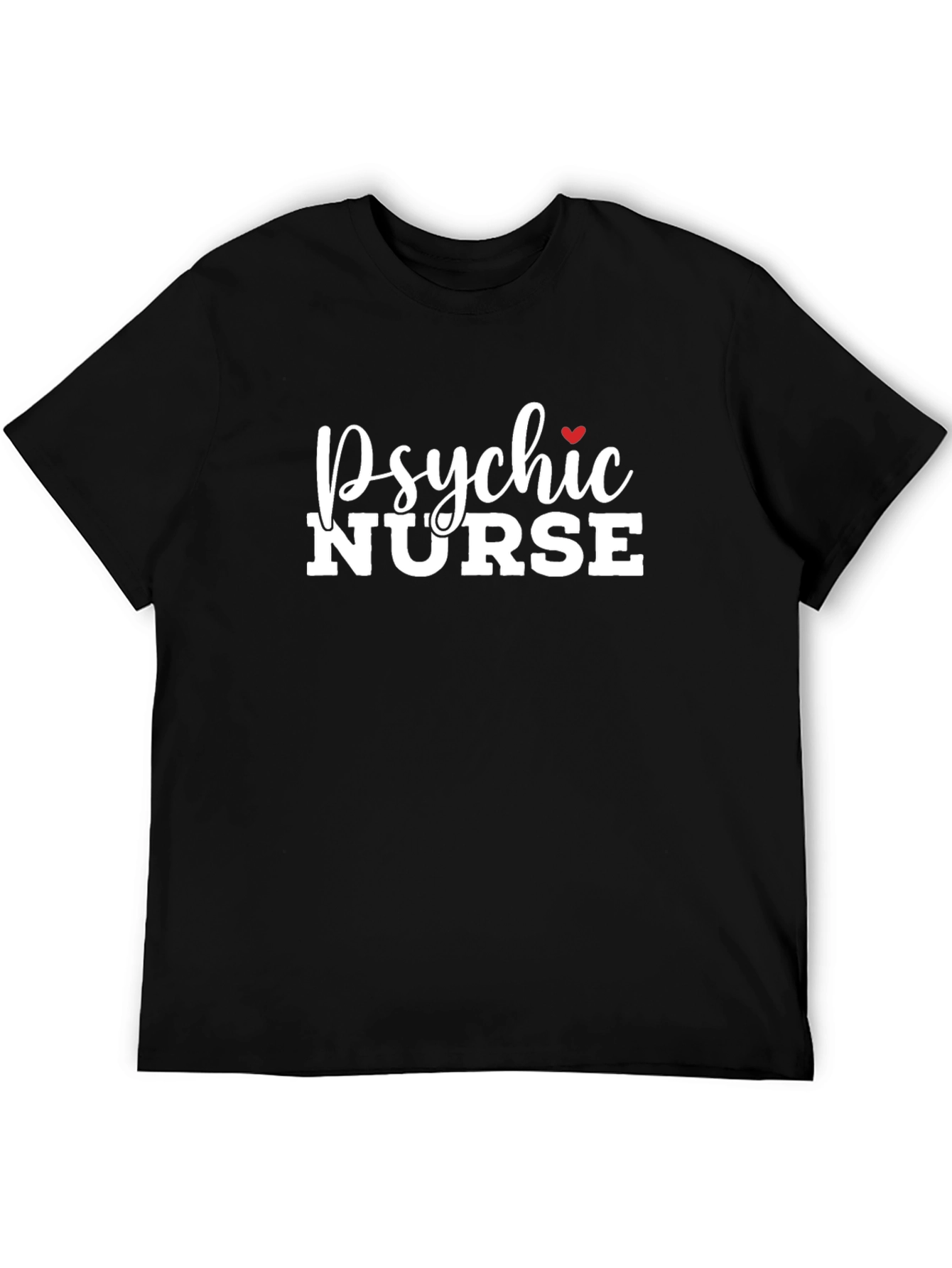 Psychic Nurse Graphic Tee - Black Cotton T-Shirt