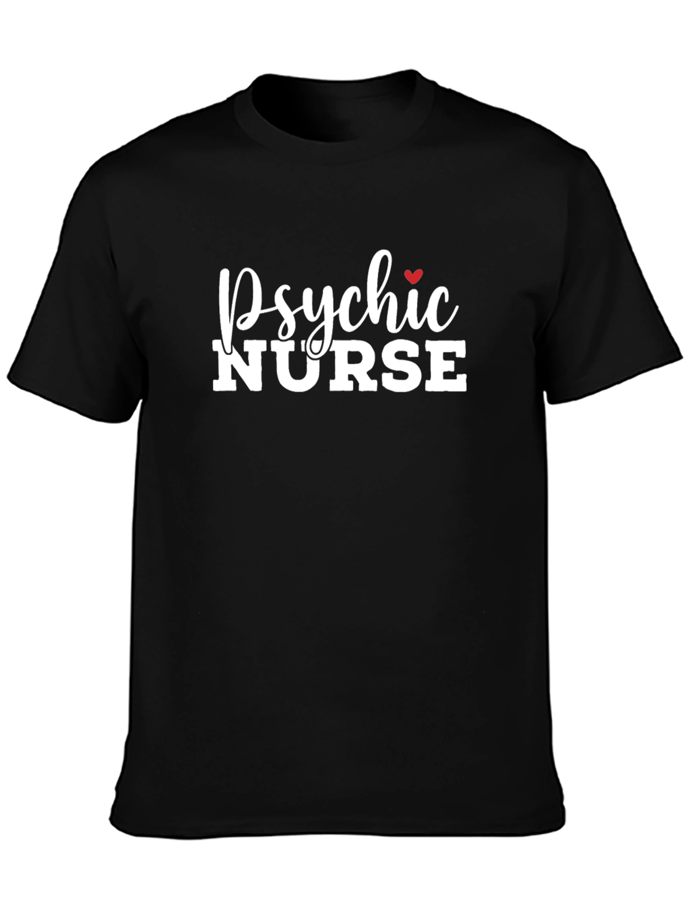Psychic Nurse Graphic Tee - Black Cotton T-Shirt