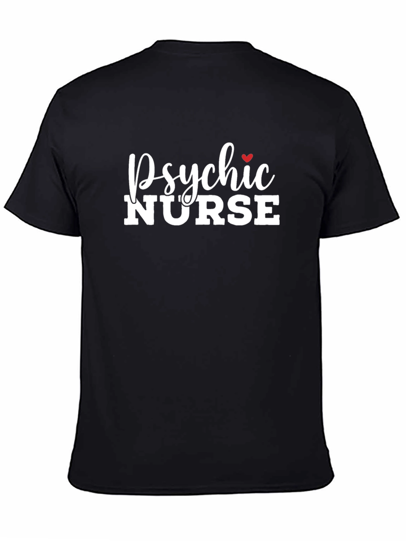 Psychic Nurse Graphic Tee - Black Cotton T-Shirt