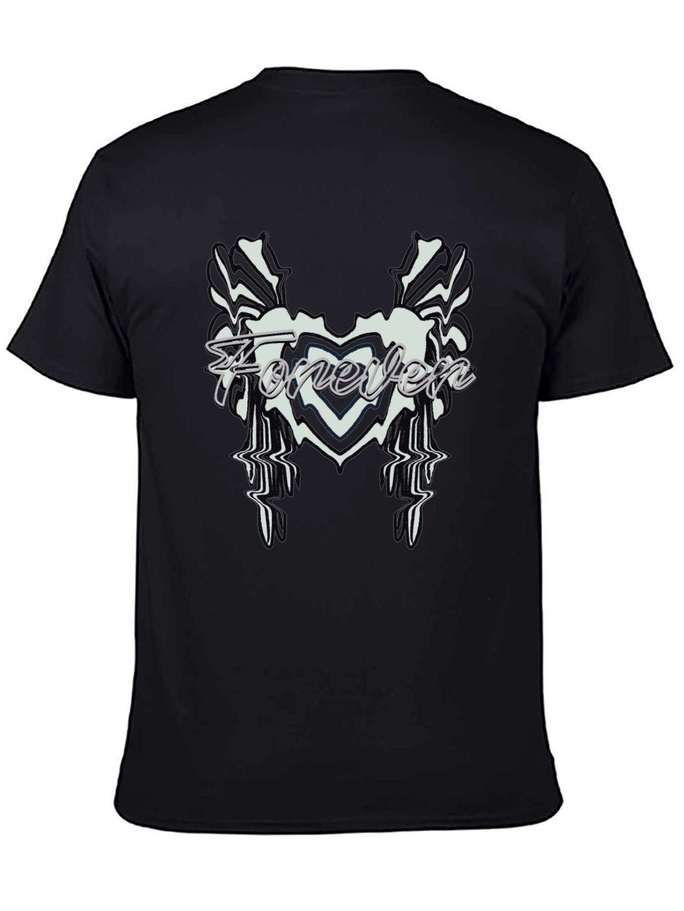 Forever Black Graphic Tee - Stylish Mens Shirt