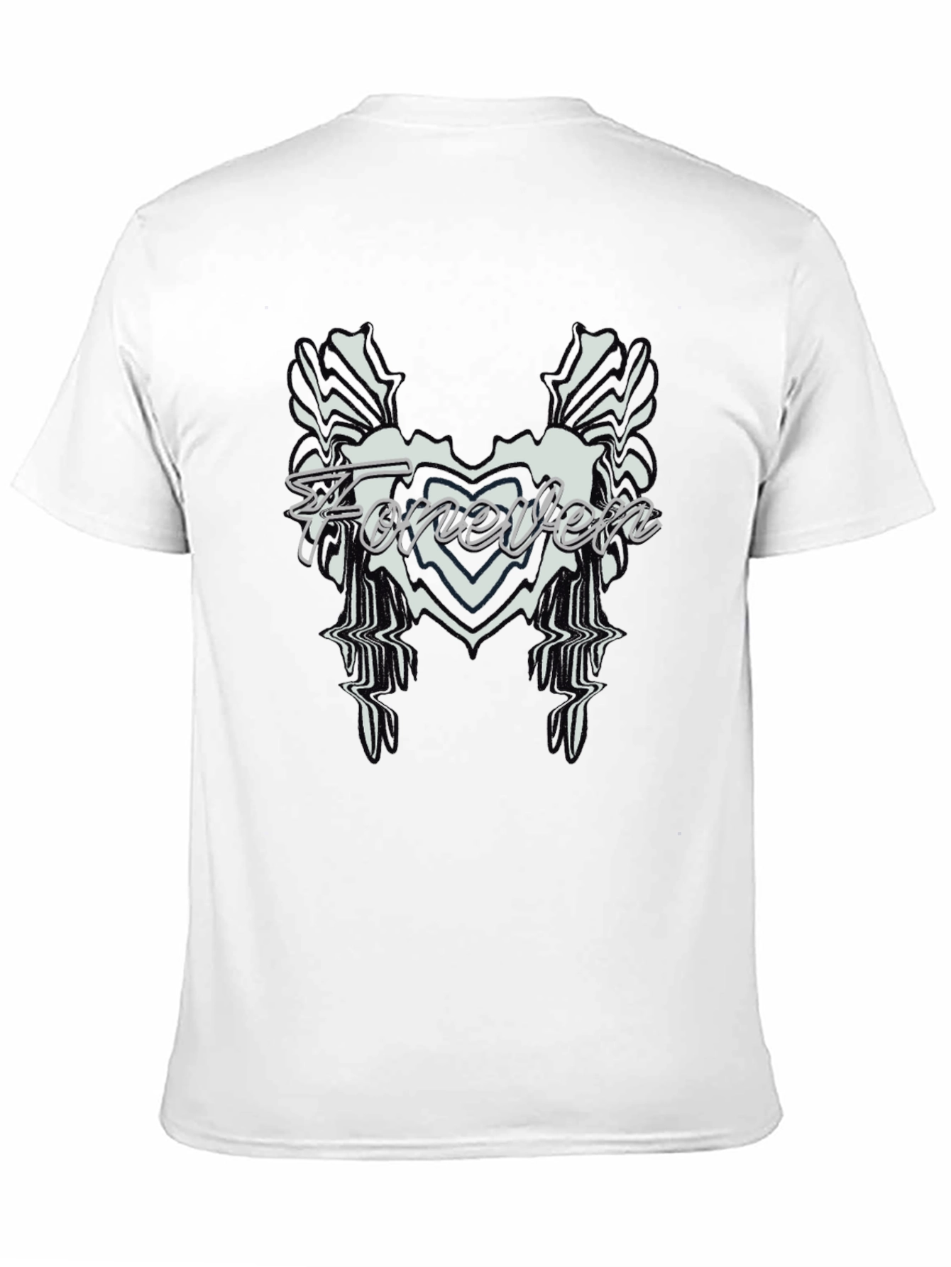 Forever Black Graphic Tee - Stylish Mens Shirt